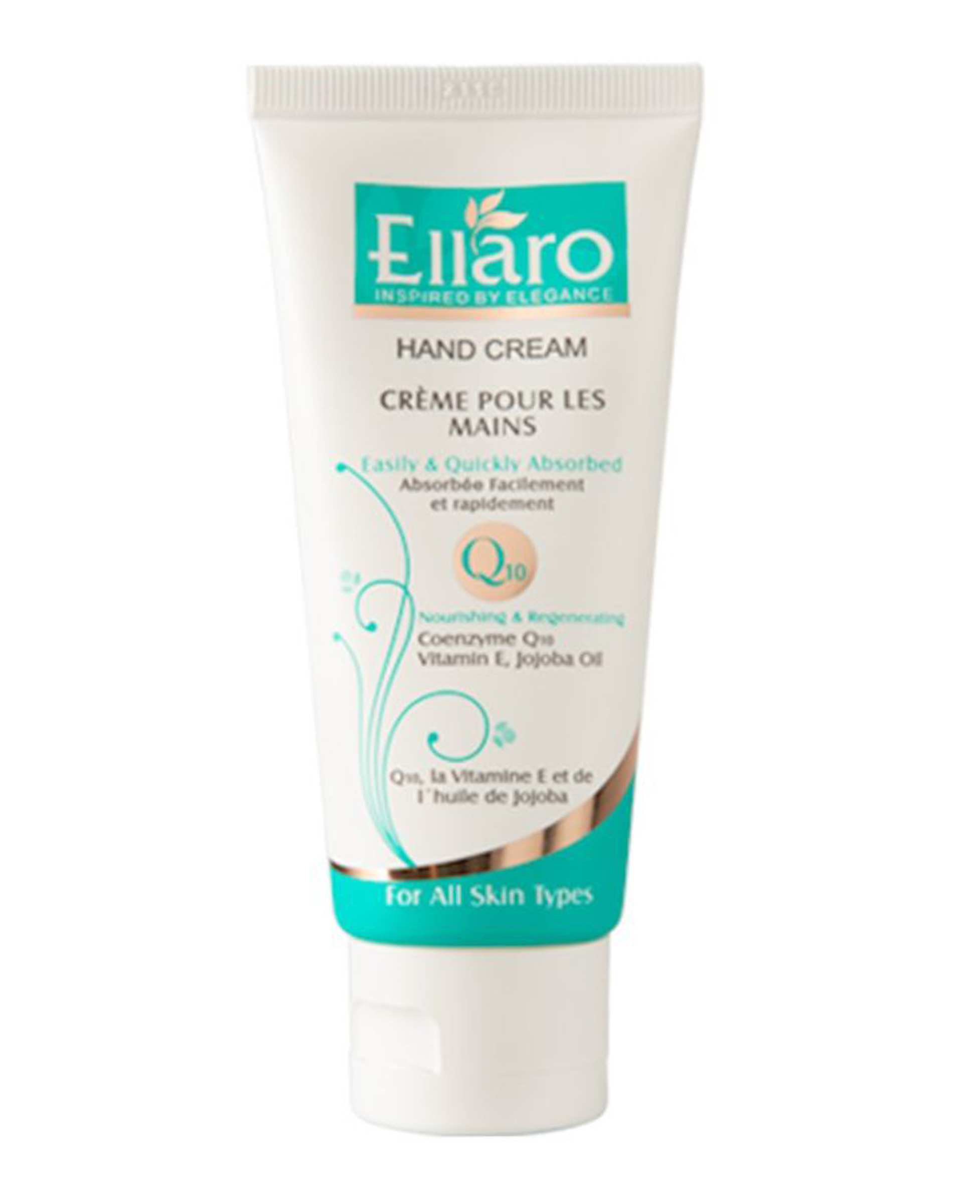 کرم مرطوب کننده دست الارو Ellaro مدل Q10 حجم 75ml