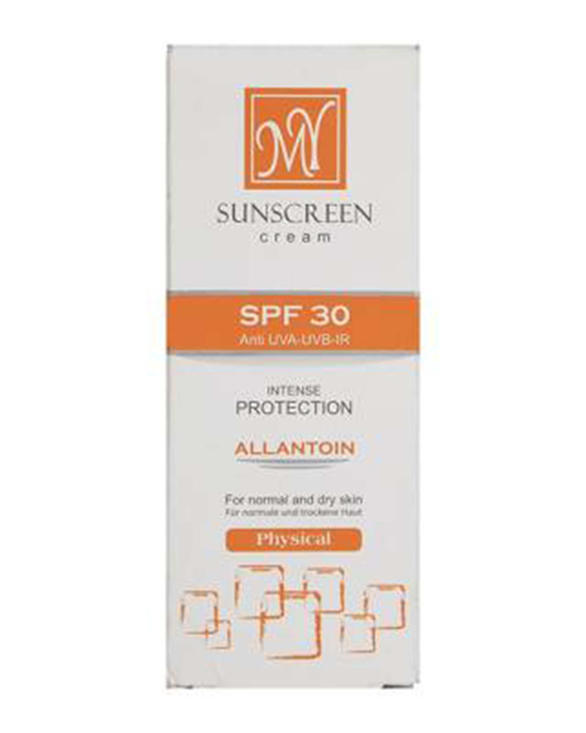 کرم ضد آفتاب فیزیکال SPF30 مای My مدل Allantoin حجم 50ml