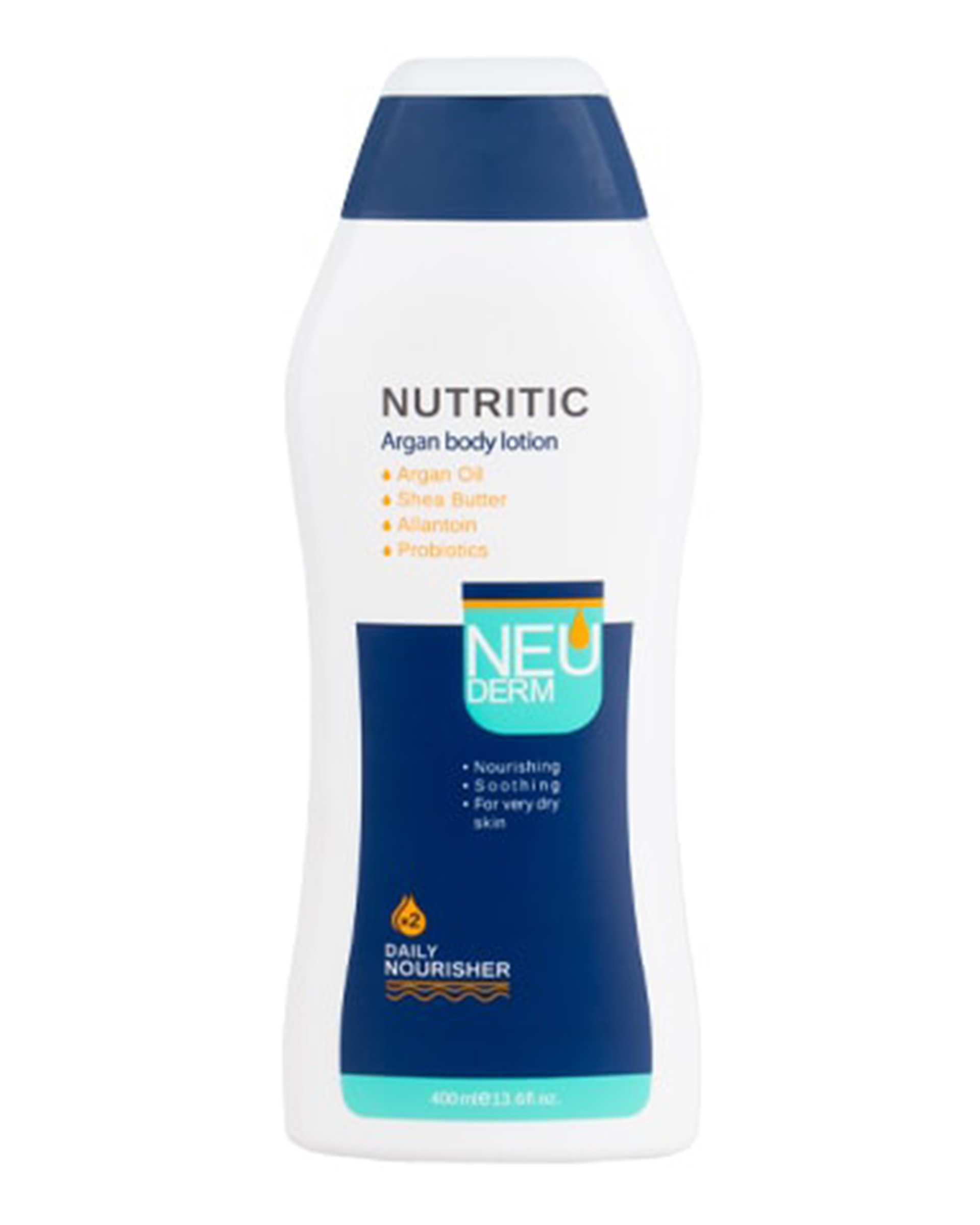 لوسیون بدن نئودرم Neuderm مدل Nutritic مناسب پوست خیلی خشک 400ml 