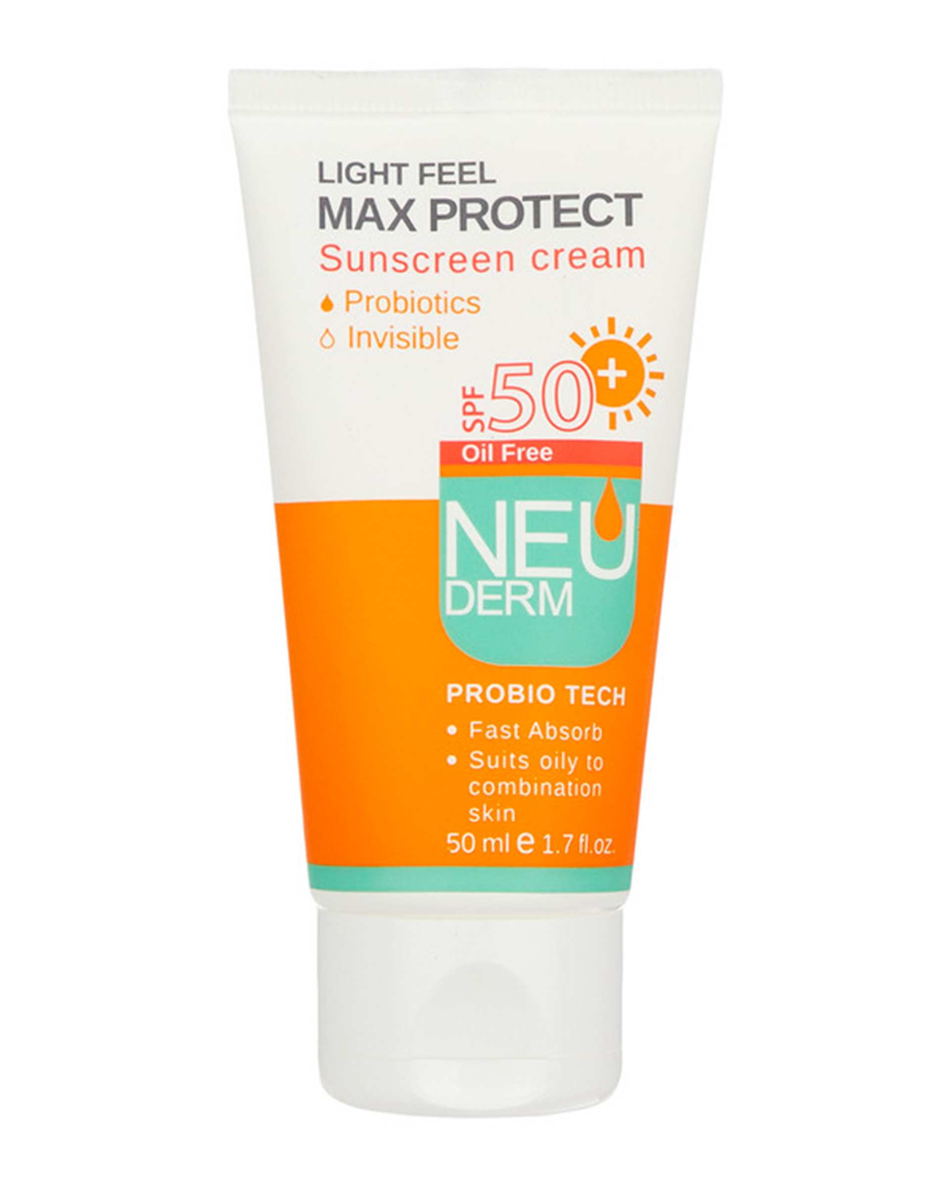 کرم ضد آفتاب SPF50 نئودرم Neuderm مدل Max Protect حجم 50ml