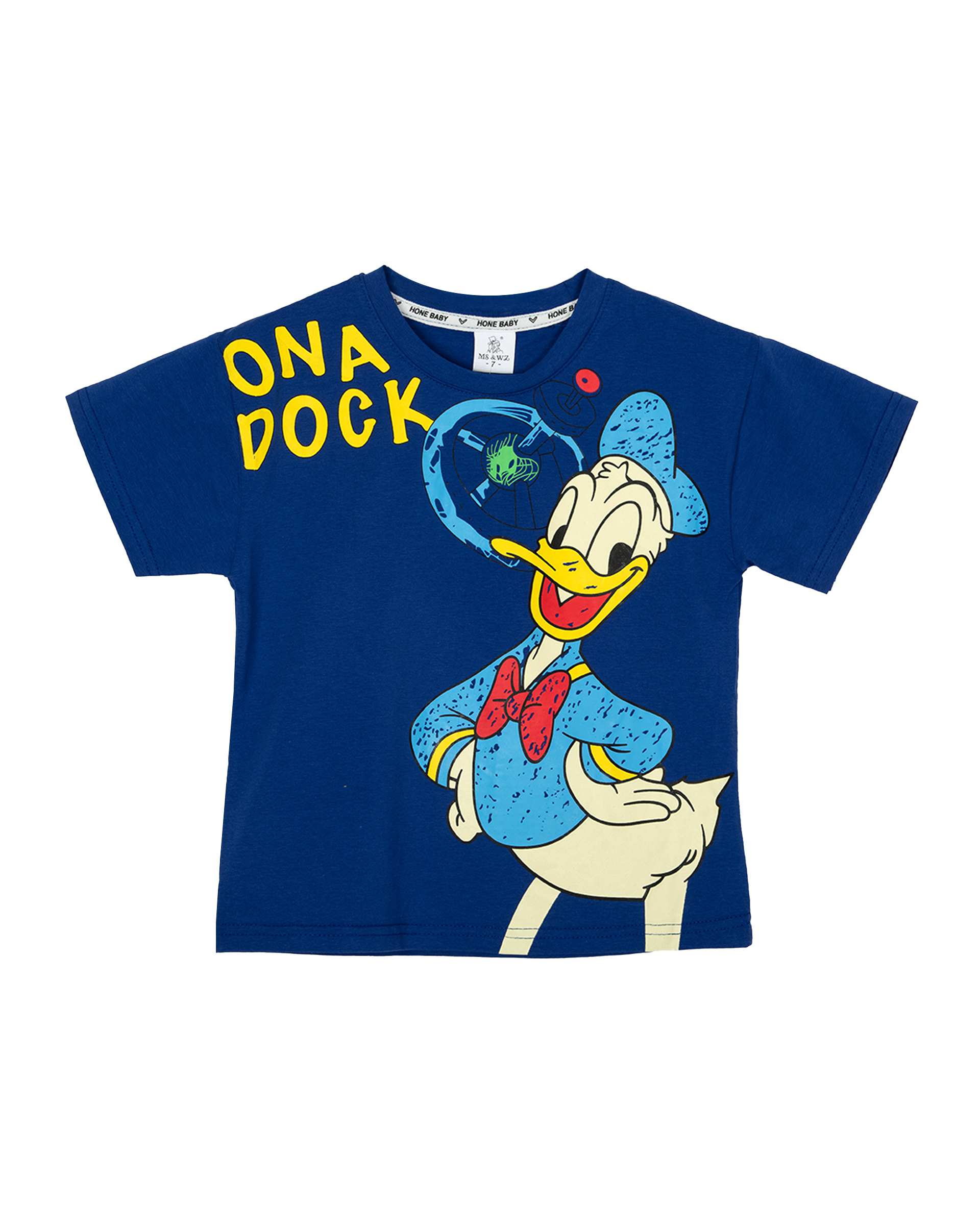 ست تی شرت و شلوارک بچگانه آبی کیدز پرو Kids Pro طرح Donald Duck