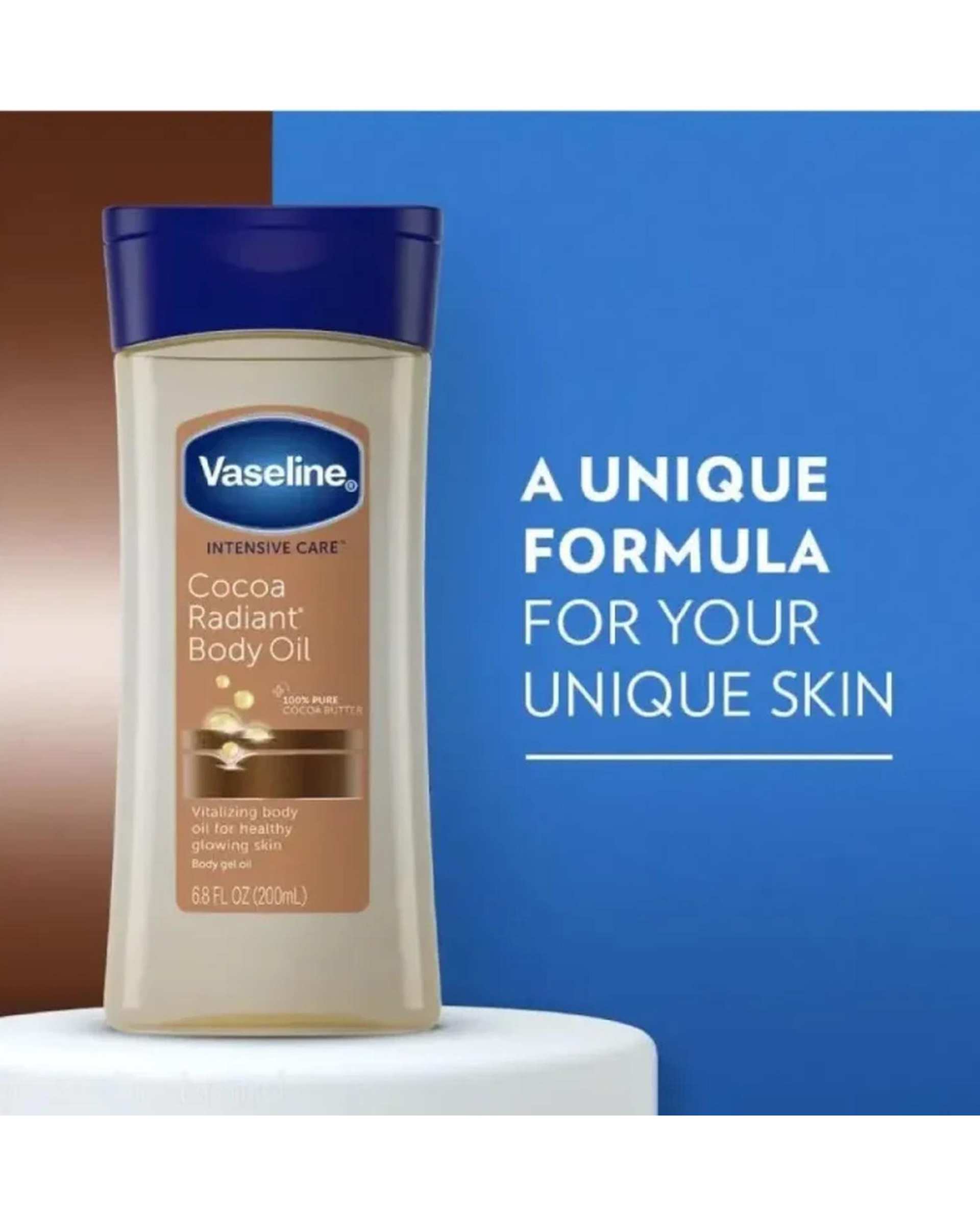 روغن بدن وازلین Vaseline مدل Cocoa Radiant حجم 200 میلی لیتر
