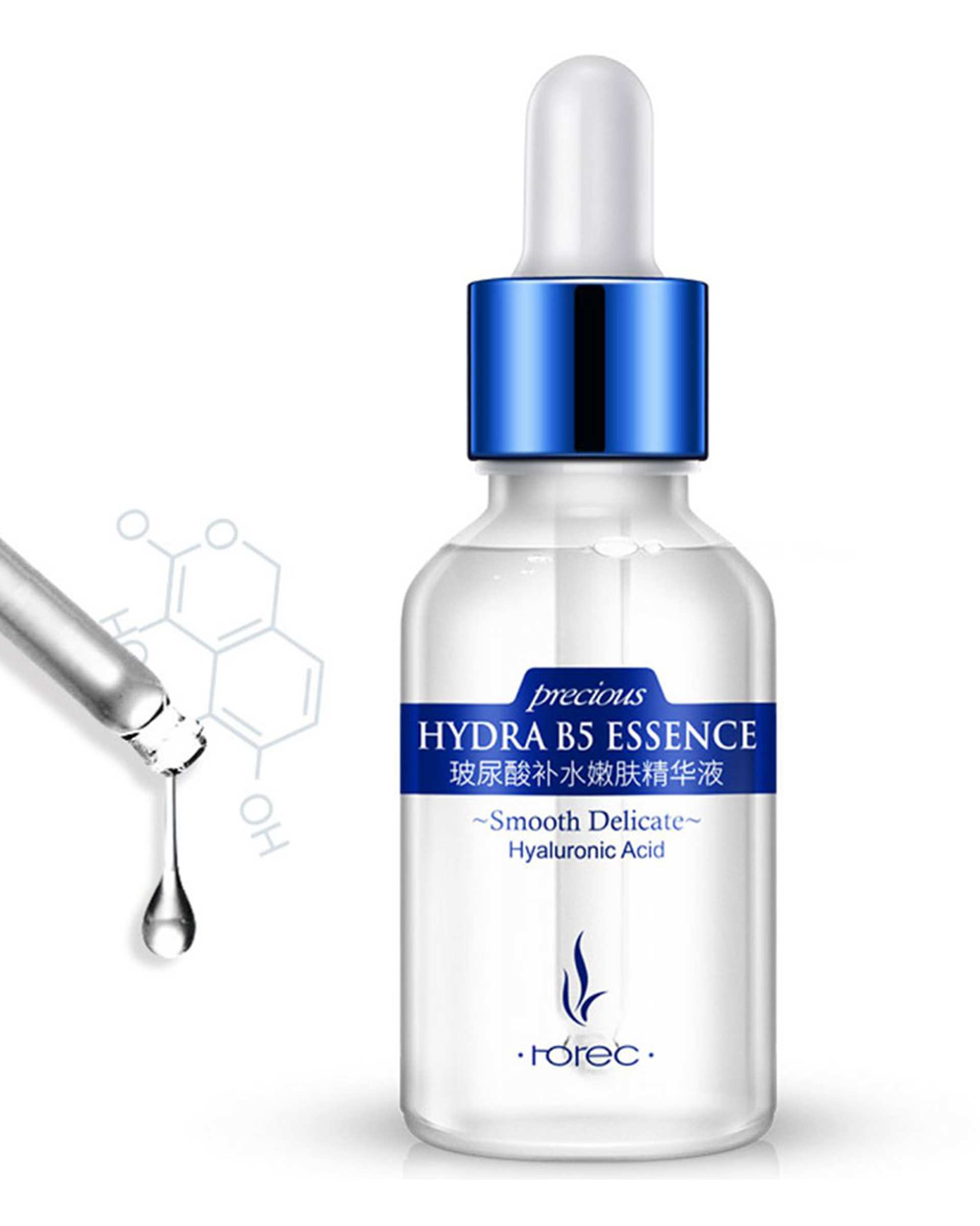 سرم صورت رطوبت رسان و جوان کننده رورک Rorec مدل Hydra B5 Essence حجم 15ml