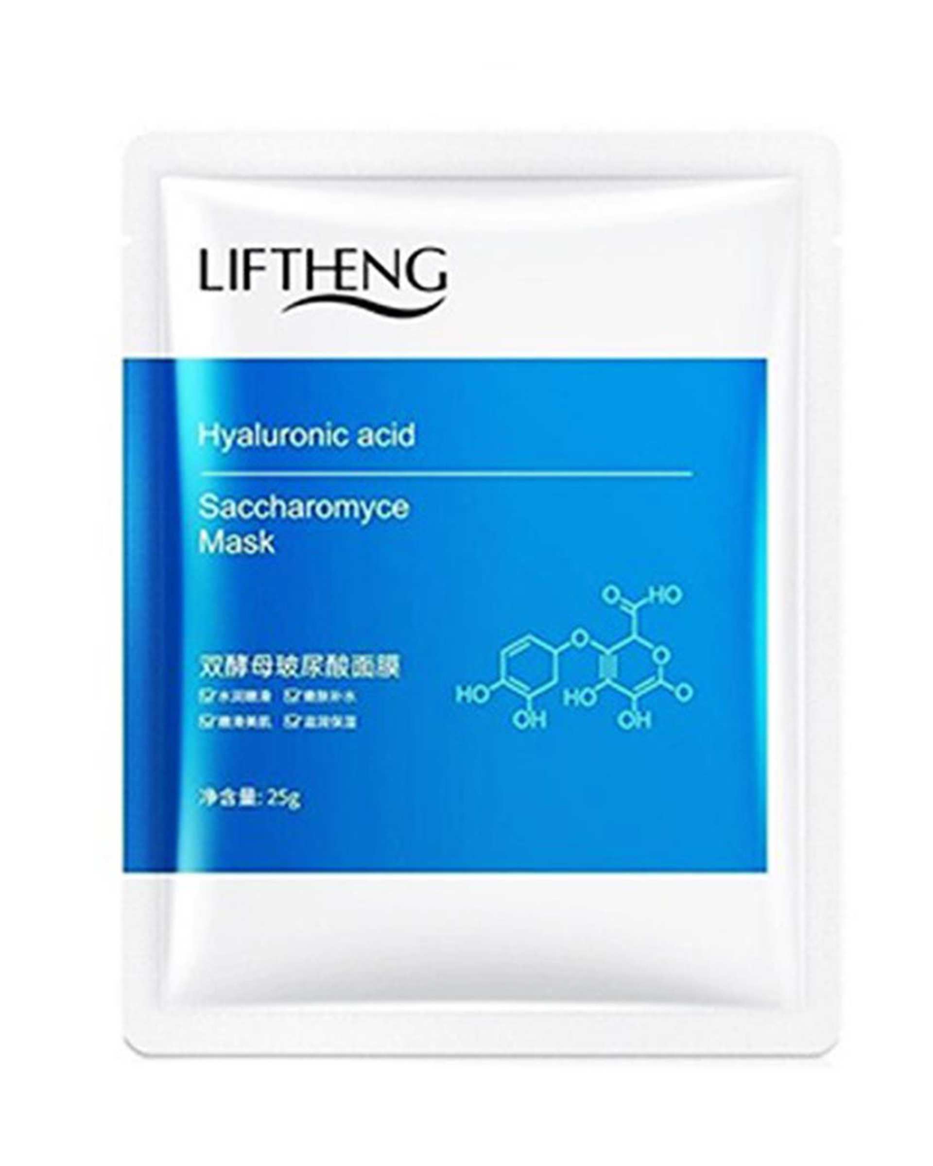 ماسک صورت آبرسان لیفتینگ Liftheng حاوی هیالورونیک اسید 25 گرم