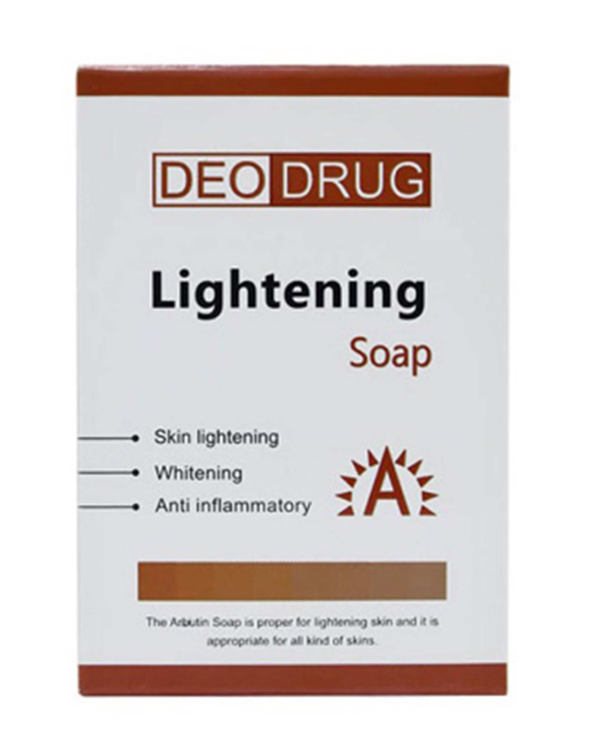 صابون شستشوی صورت و بدن دئو دراگ Deo Drug مدل Lightening وزن 90 گرم