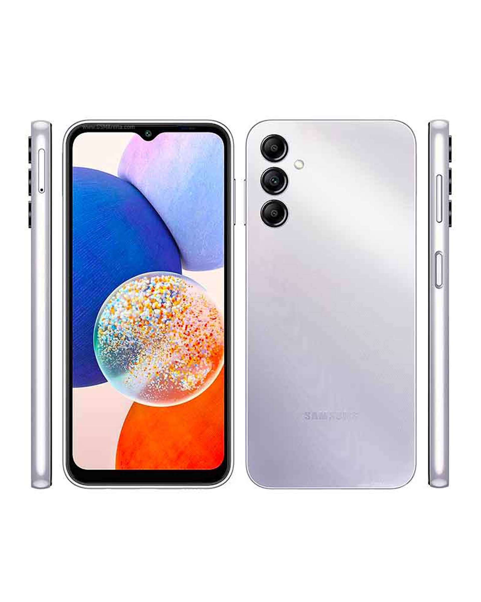 گوشی موبایل سامسونگ مدل Galaxy A14 دو سیم کارت ظرفیت 64 گیگابایت و رم 4 گیگابایت نقره ای 