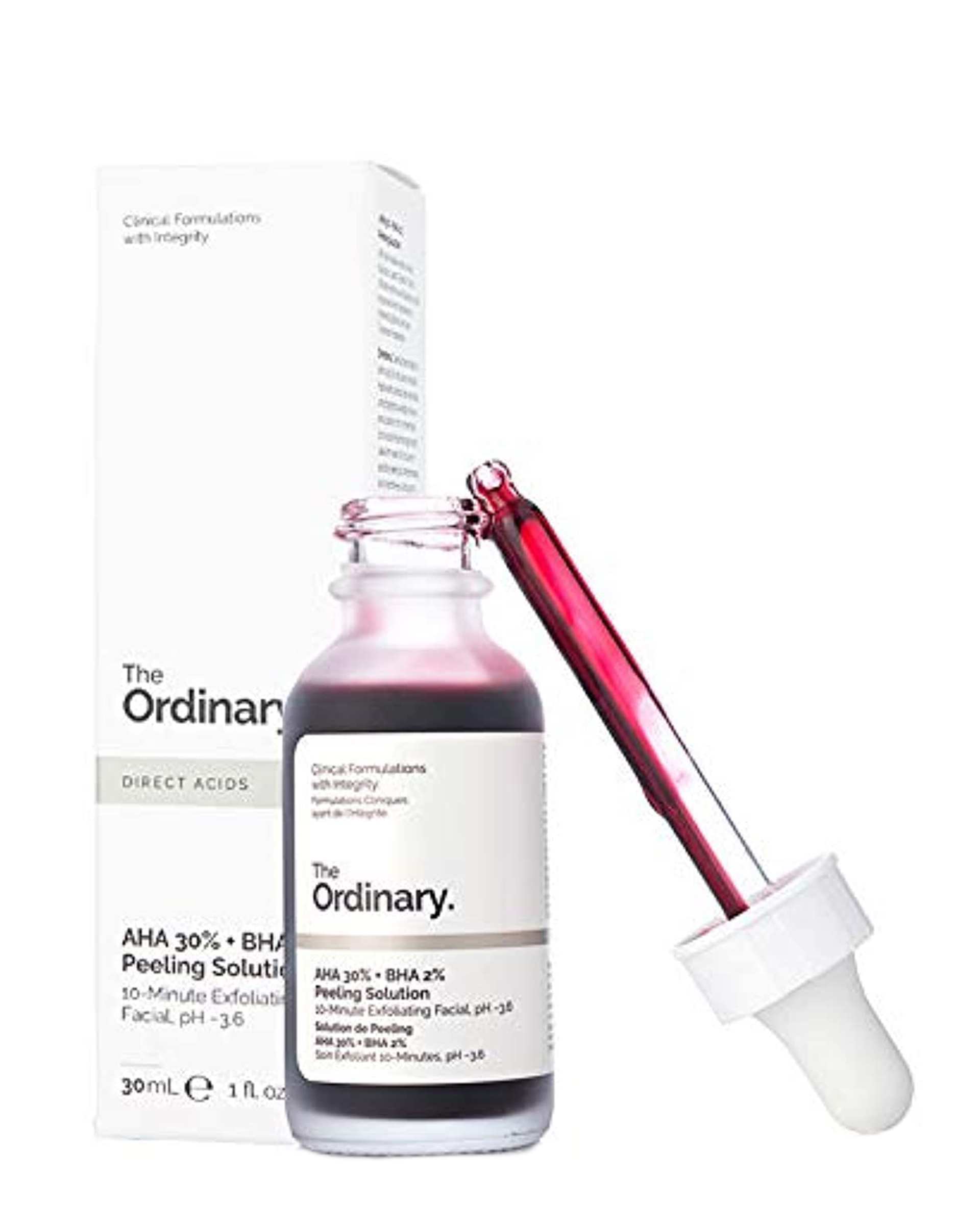 سرم پیلینگ لایه بردار صورت اوردینری The Ordinary مدل AHA %30 & BHA %2 Peeling Solution