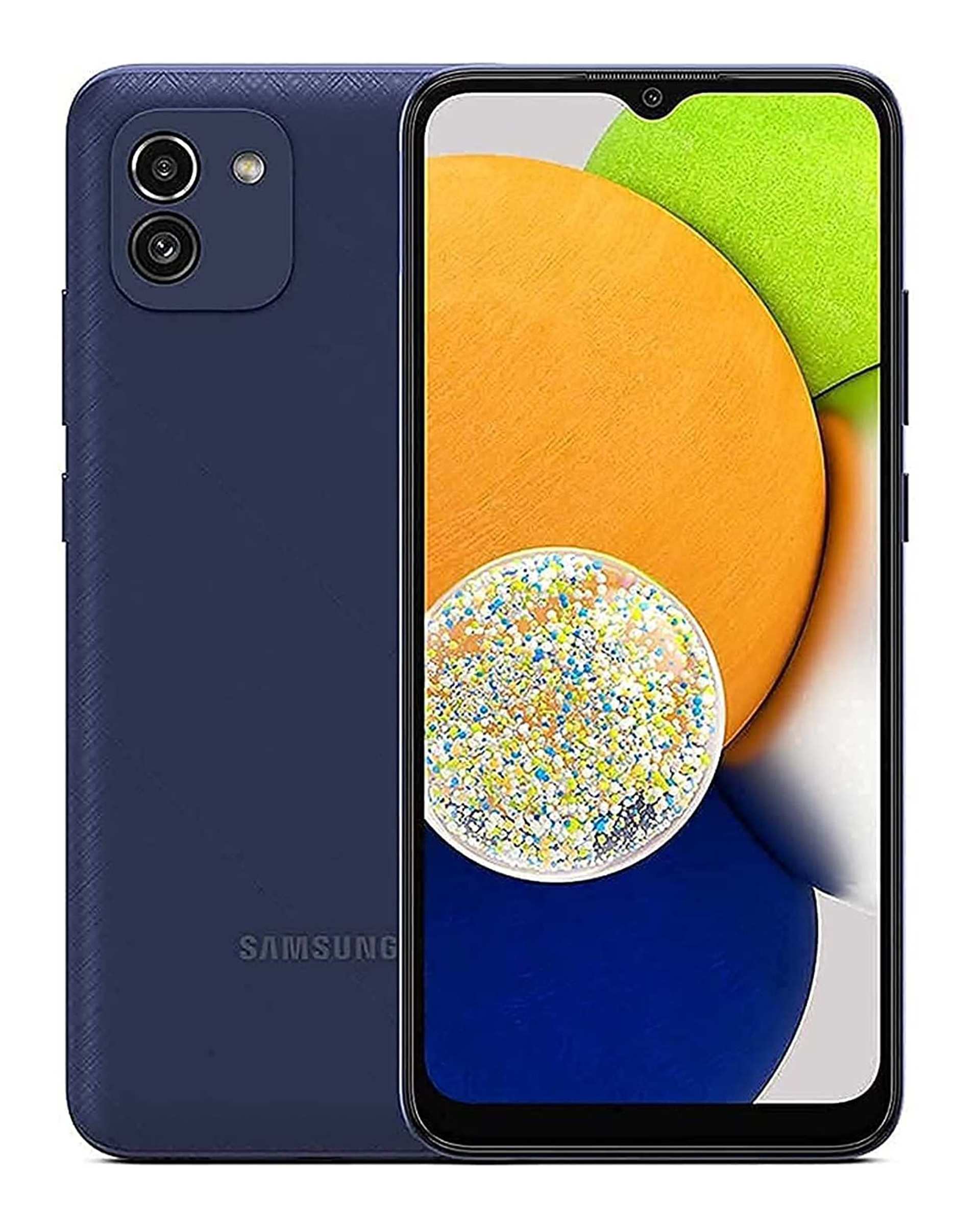 گوشی موبایل سامسونگ مدل Galaxy A03  دو سیم‌ کارت ظرفیت 32 گیگابایت و رم 3 گیگابایت سرمه ای