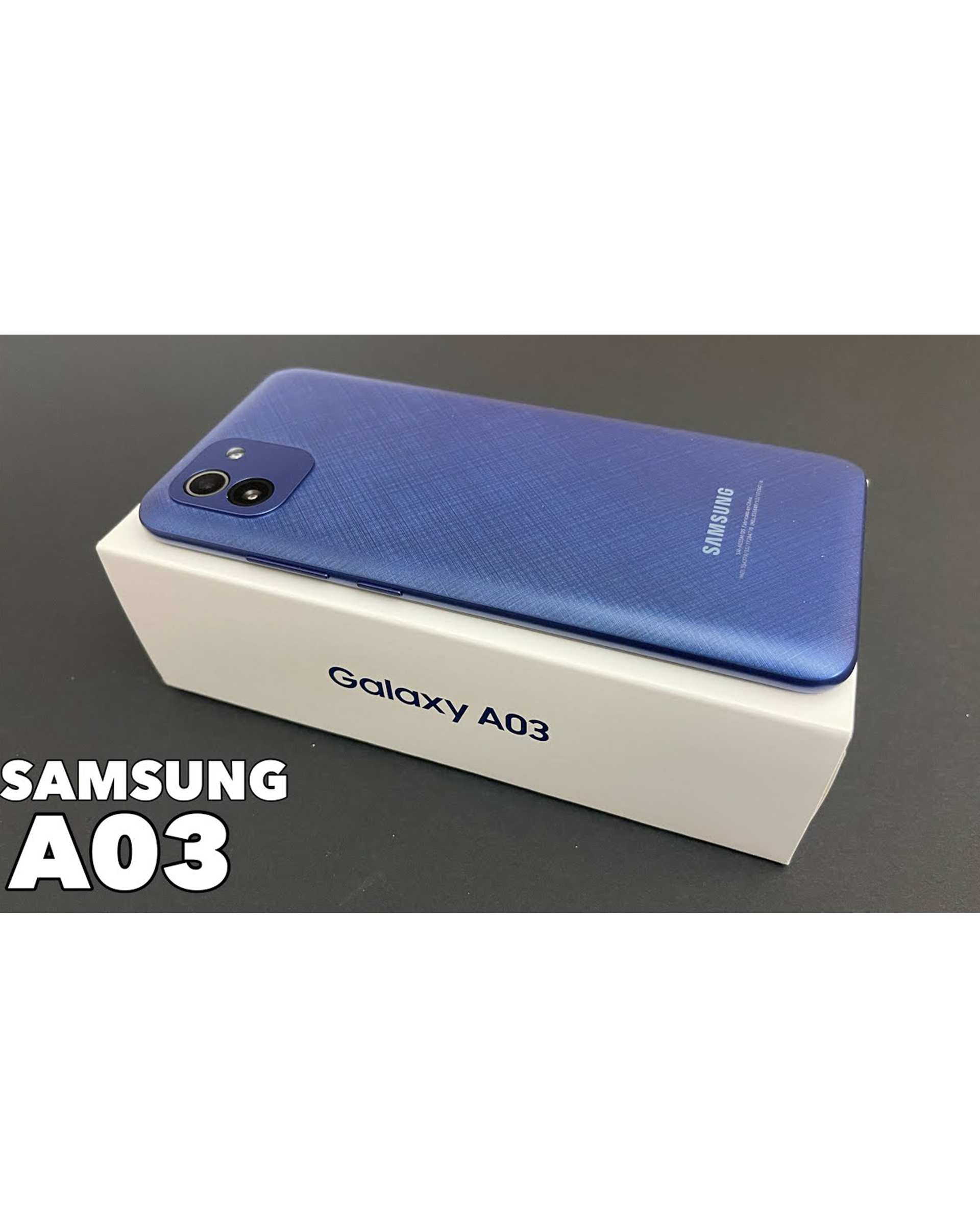 گوشی موبایل سامسونگ مدل Galaxy A03  دو سیم‌ کارت ظرفیت 32 گیگابایت و رم 3 گیگابایت سرمه ای