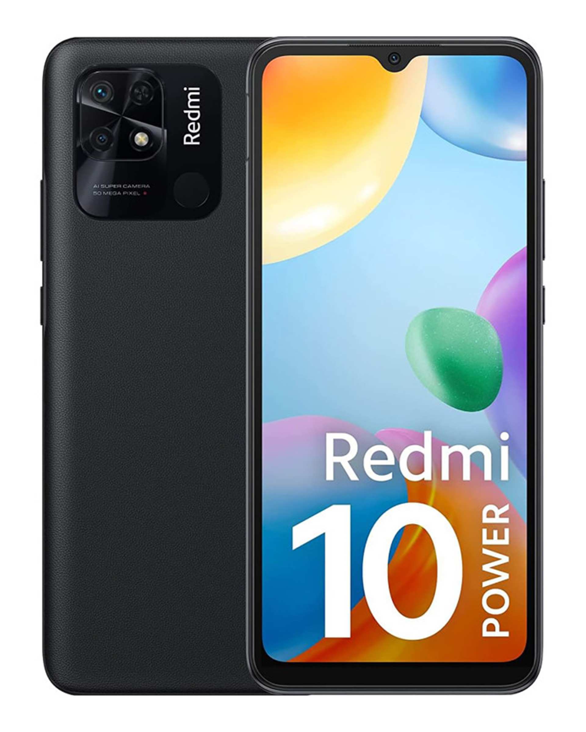 گوشی موبایل شیائومی مدل Redmi 10 Power دو سیم‌ کارت ظرفیت 128 گیگابایت و رم 8 گیگابایت مشکی