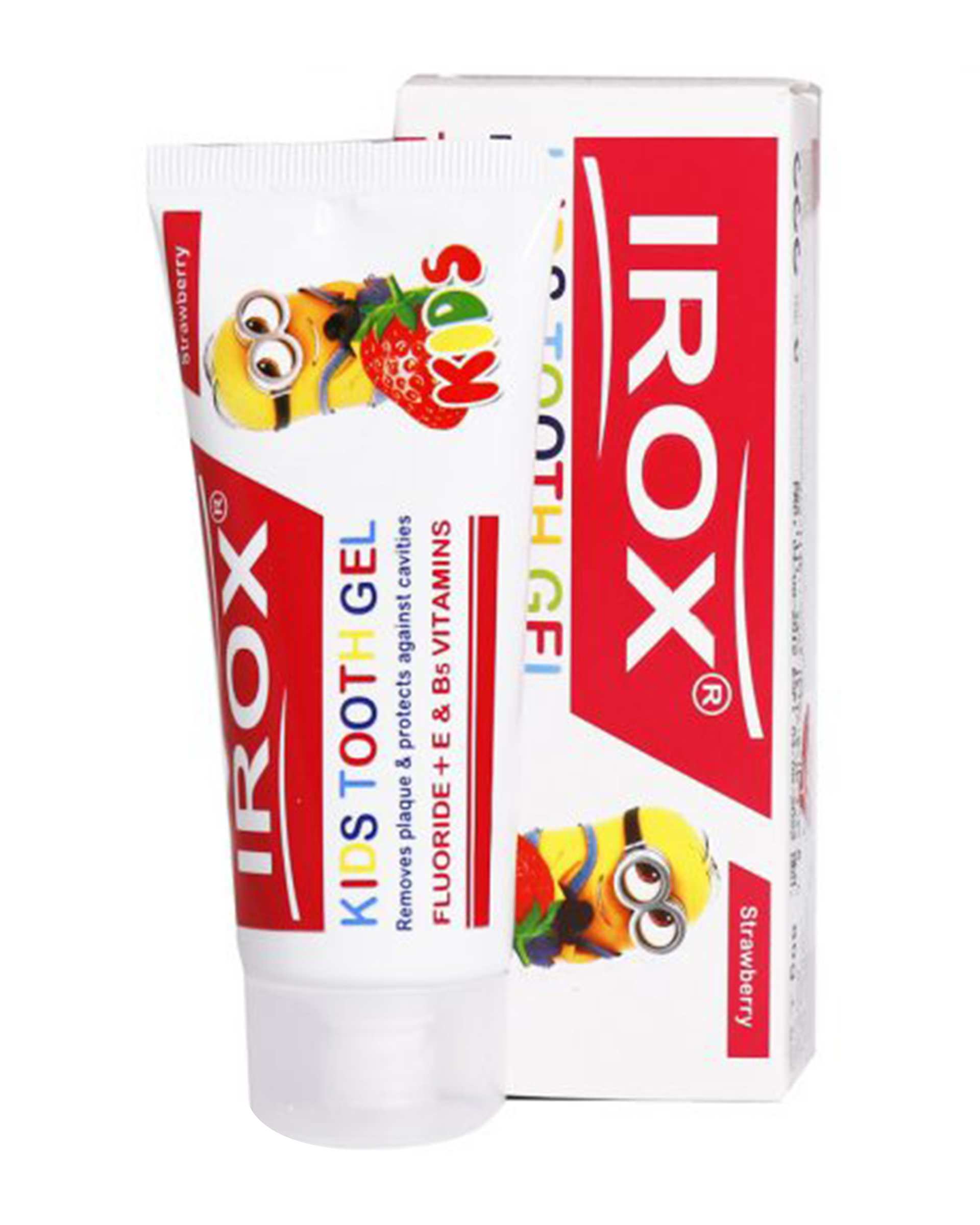 خمیر دندان کودک ژله ای ایروکس Irox مدل توت فرنگی 80 گرم