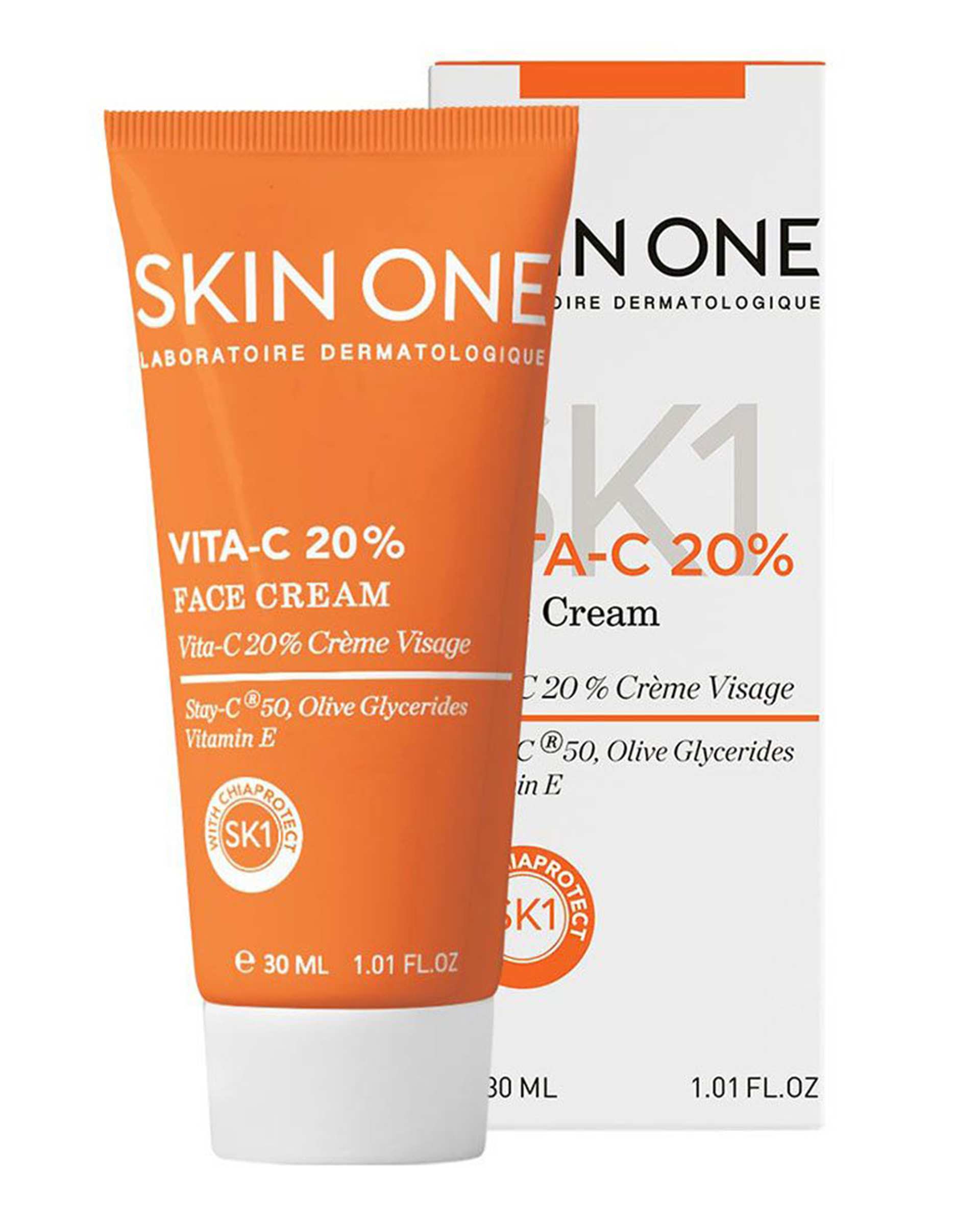 کرم صورت ویتامین سی 20% اسکین وان Skin One مدل Vita C 20% 