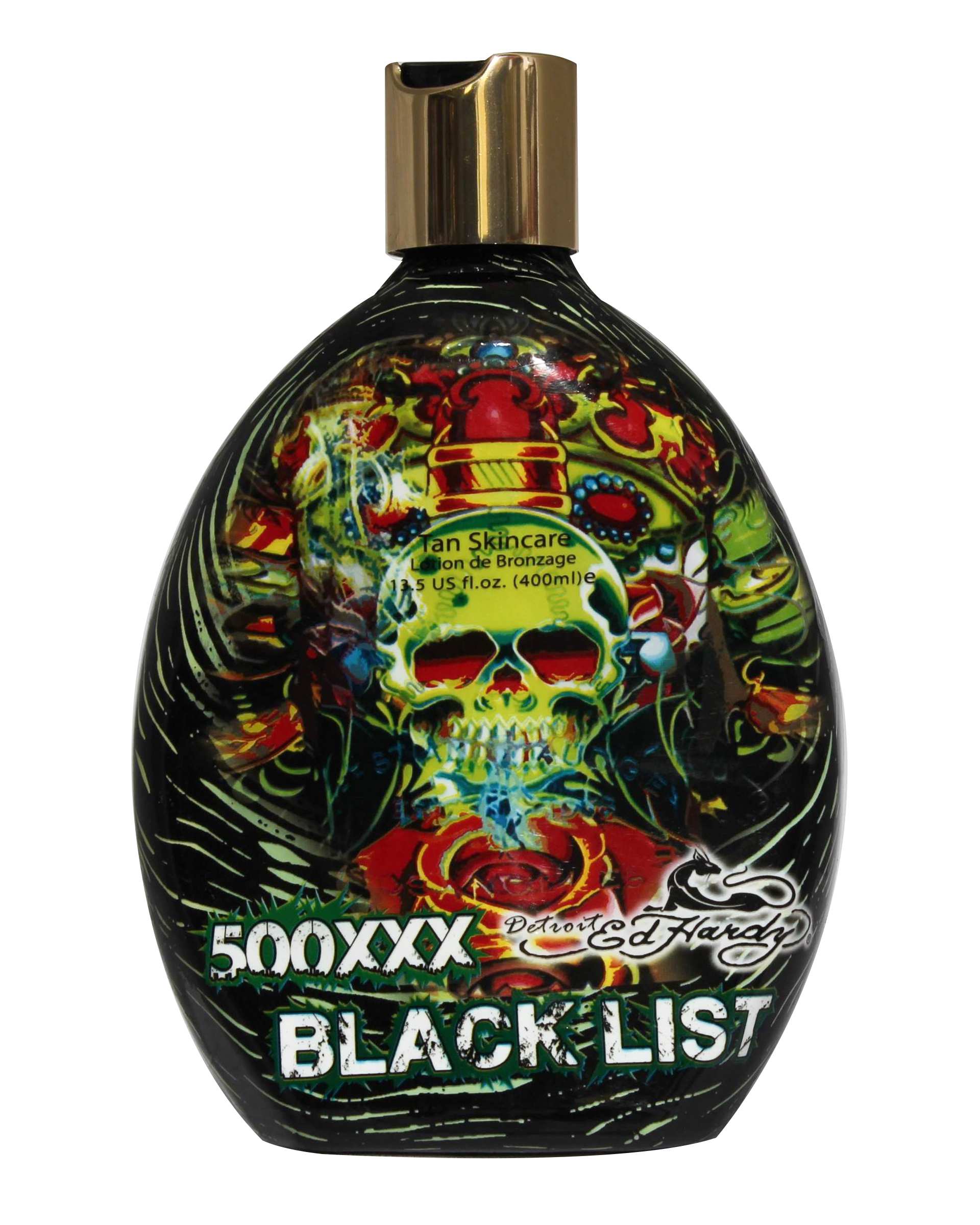 لوسیون سولاریوم اد هاردی Ed Hardy مدل 500XXX Blacklist حجم 400ml