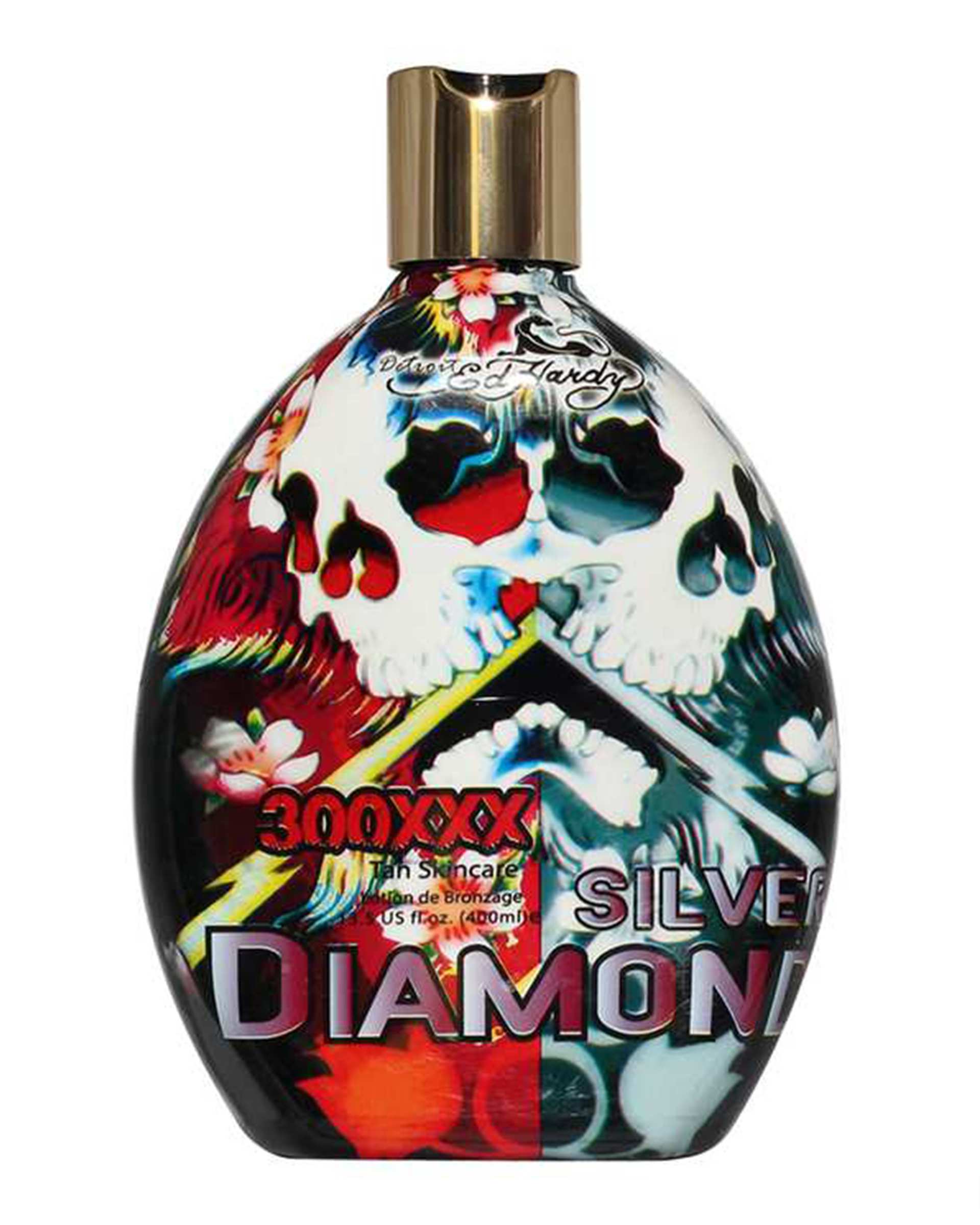 لوسیون سولاریوم اد هاردی Ed Hardy مدل 300XXX Diamond Silver حجم 400ml