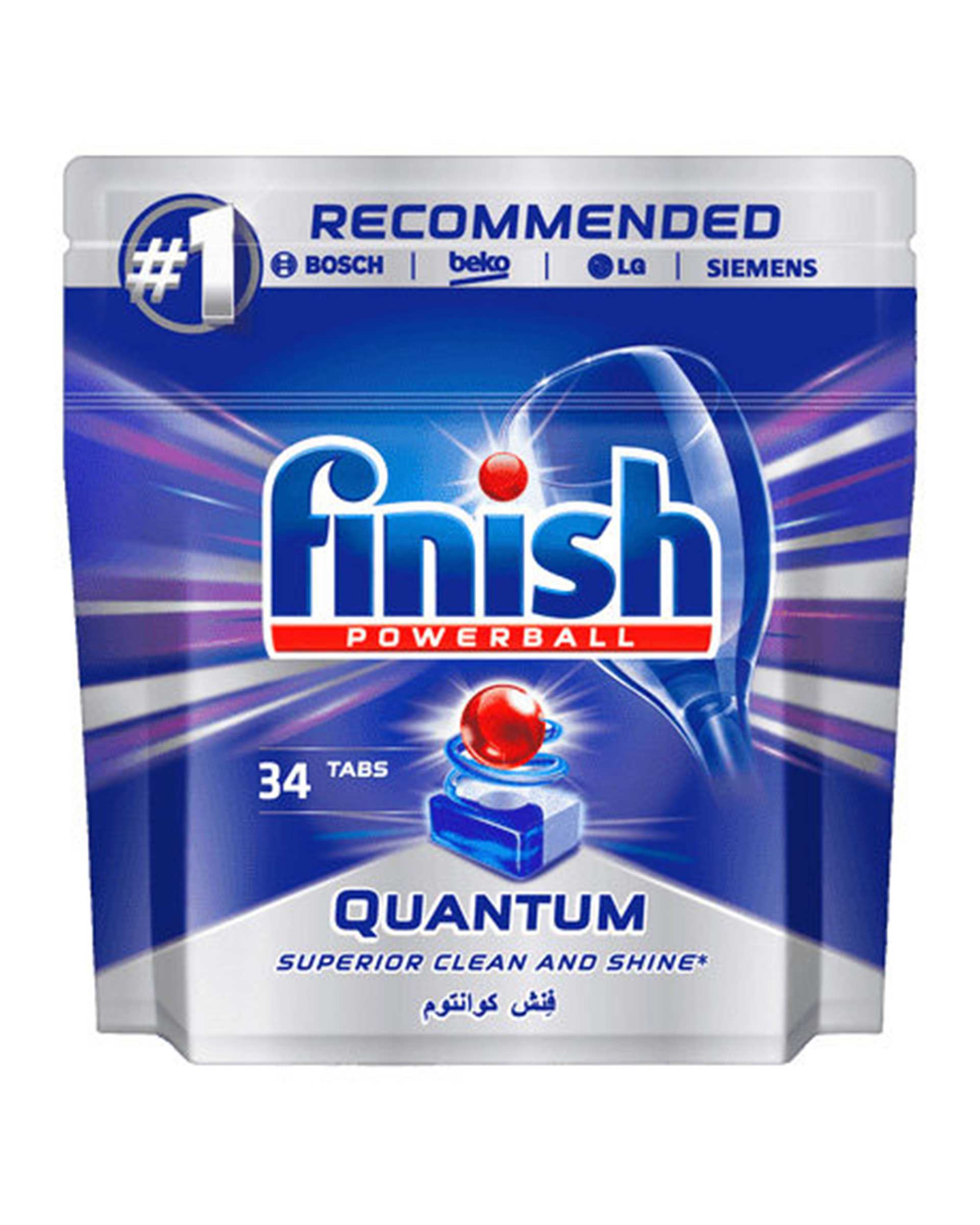 قرص ماشین ظرفشویی فینیش Finish مدل Quantum بسته 34 عددی