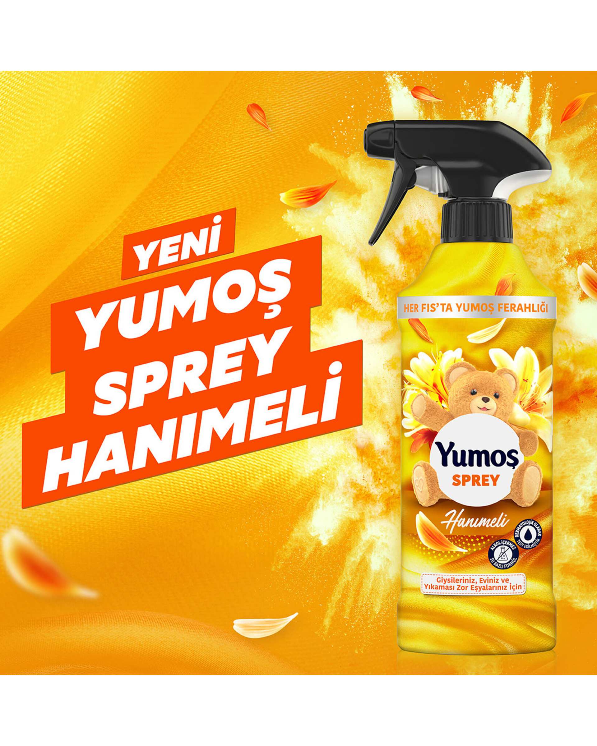 اسپری خوشبو کننده هوا یوموش Yumos رایحه hanimeli حجم 450ml