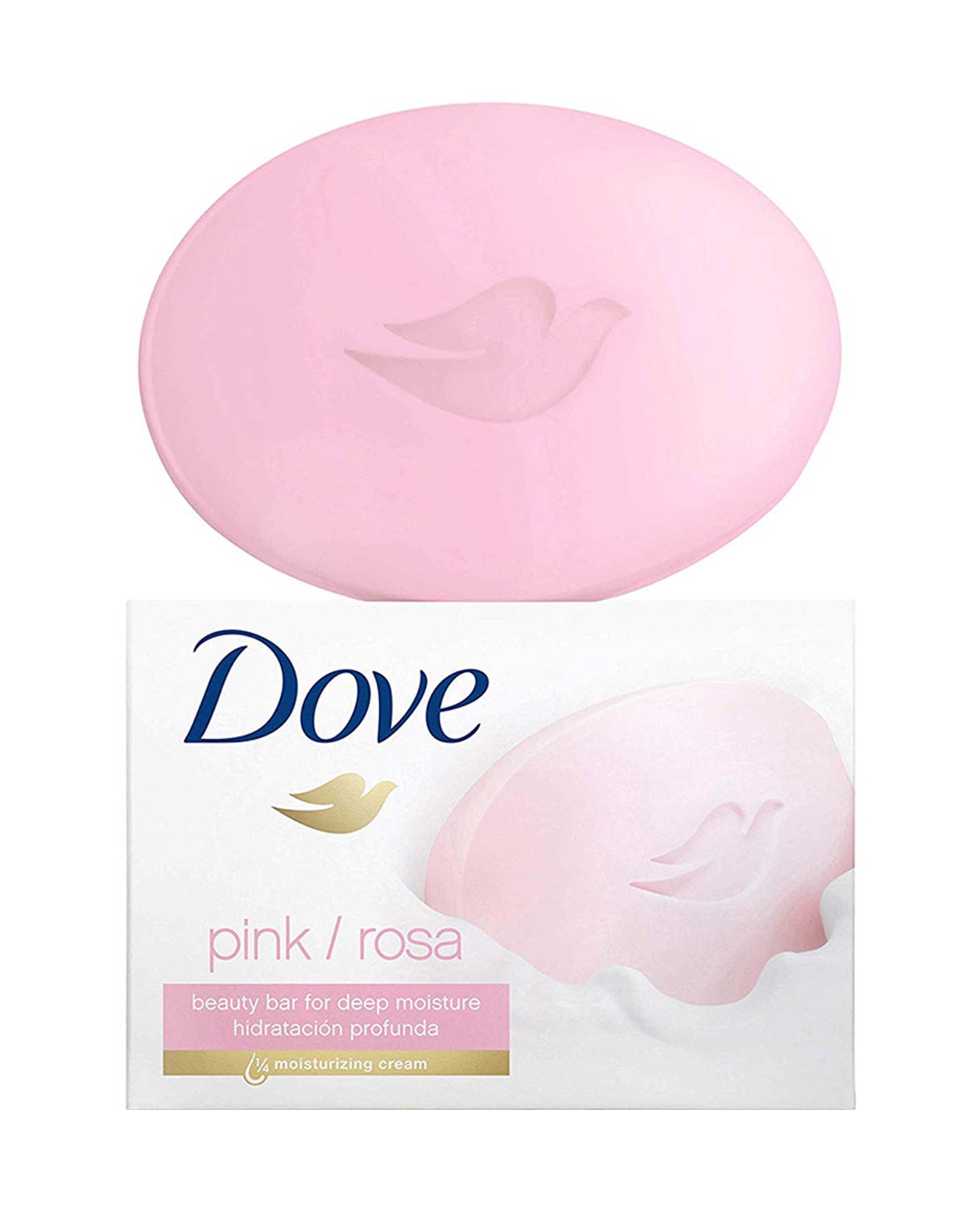 صابون بدن داو Dove مدل pink رایحه گل رز صورتی 100 گرم