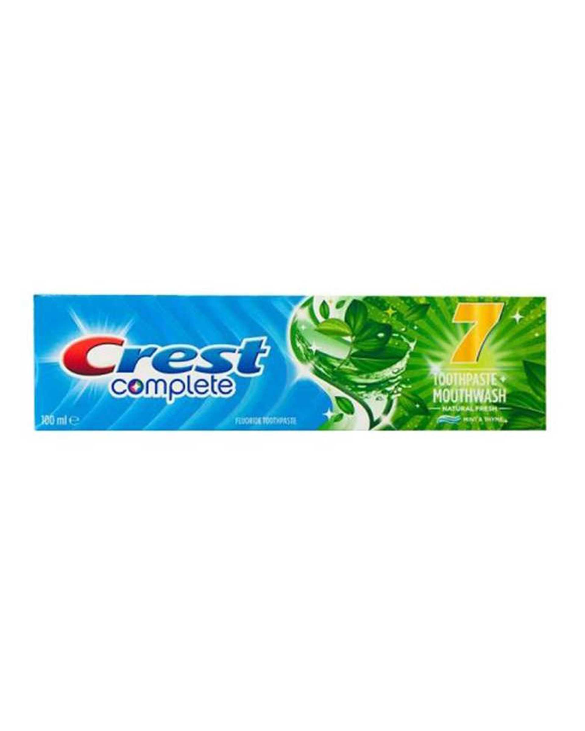 خمیر دندان کرست Crest مدل Complete 7 با طعم نعناع و آویشن 100ml