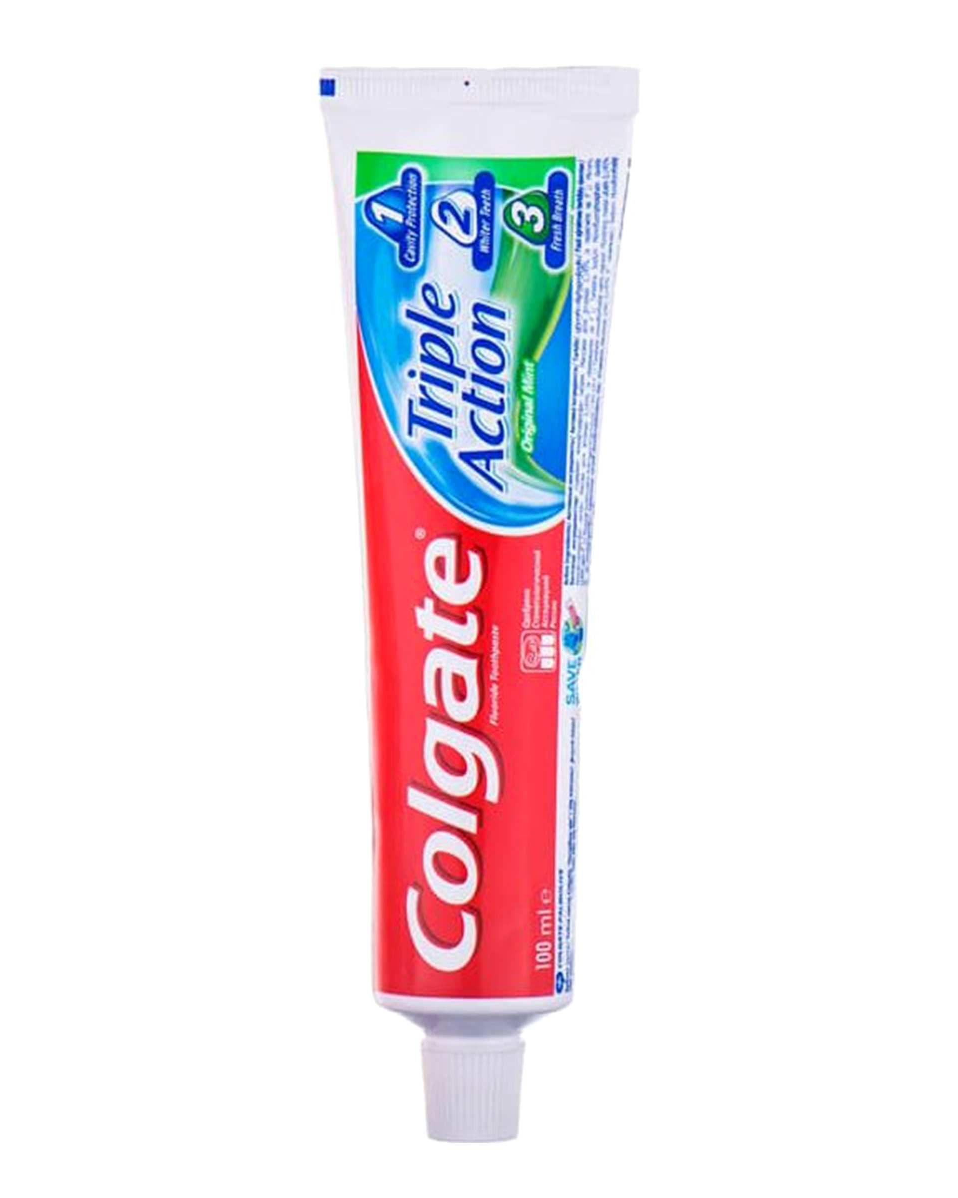 خمیر دندان سه کاره کلگیت Colgate مدل Triple Action 123 حجم 100ml