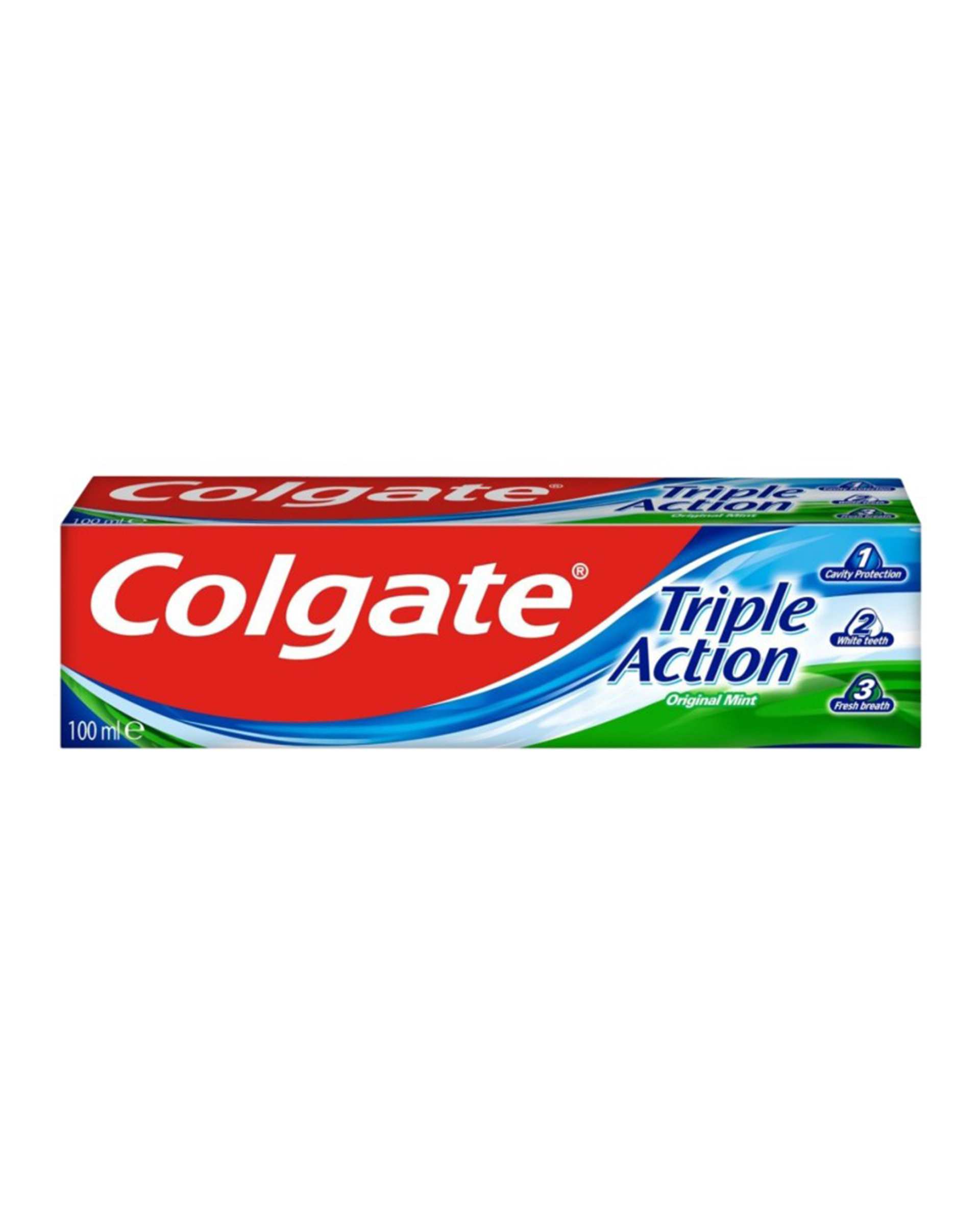 خمیر دندان سه کاره کلگیت Colgate مدل Triple Action 123 حجم 100ml