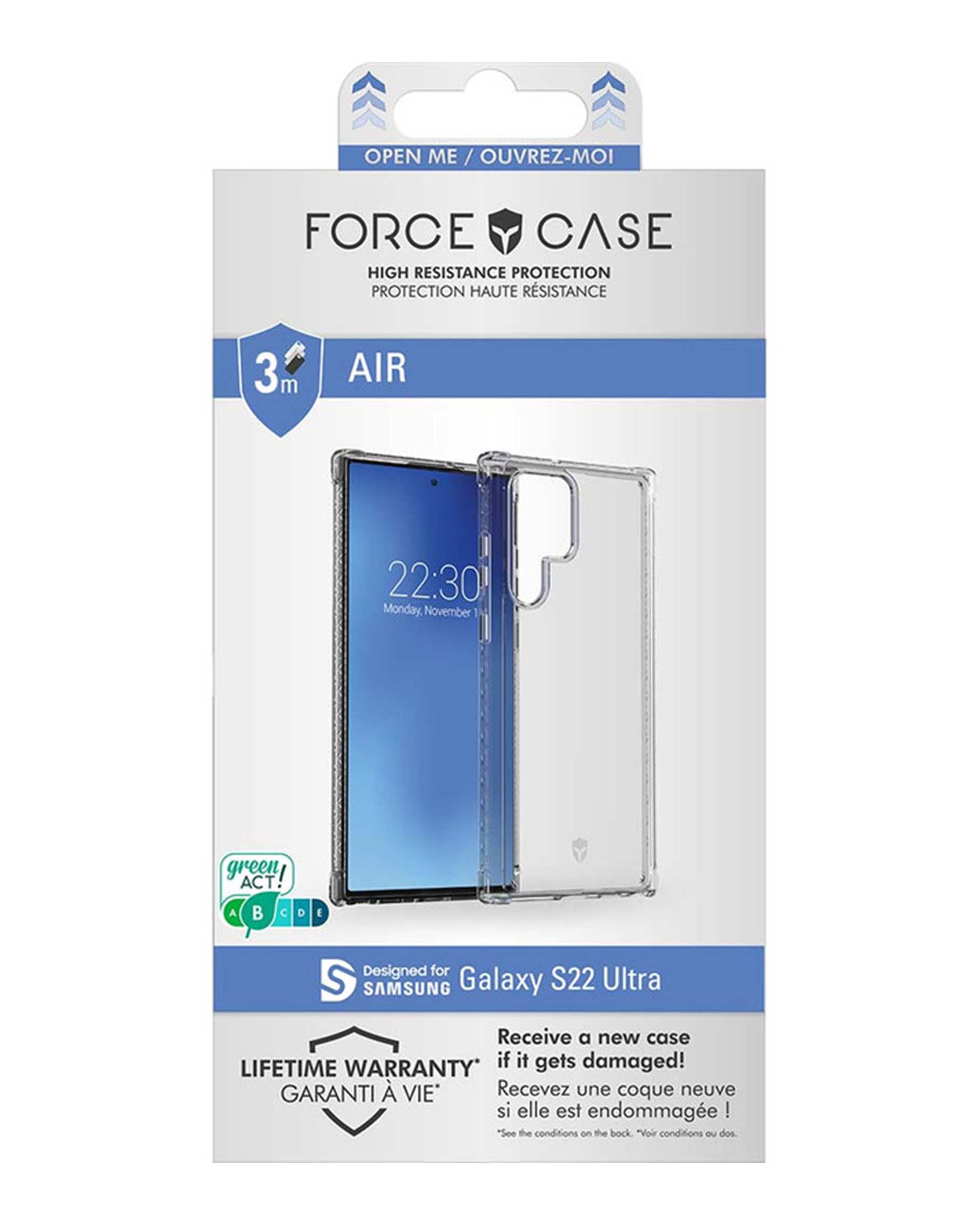 کاور فورس Force مدل FCAIRGS22UT Air مناسب برای گوشی موبایل سامسونگ G S22 Ultra 5G