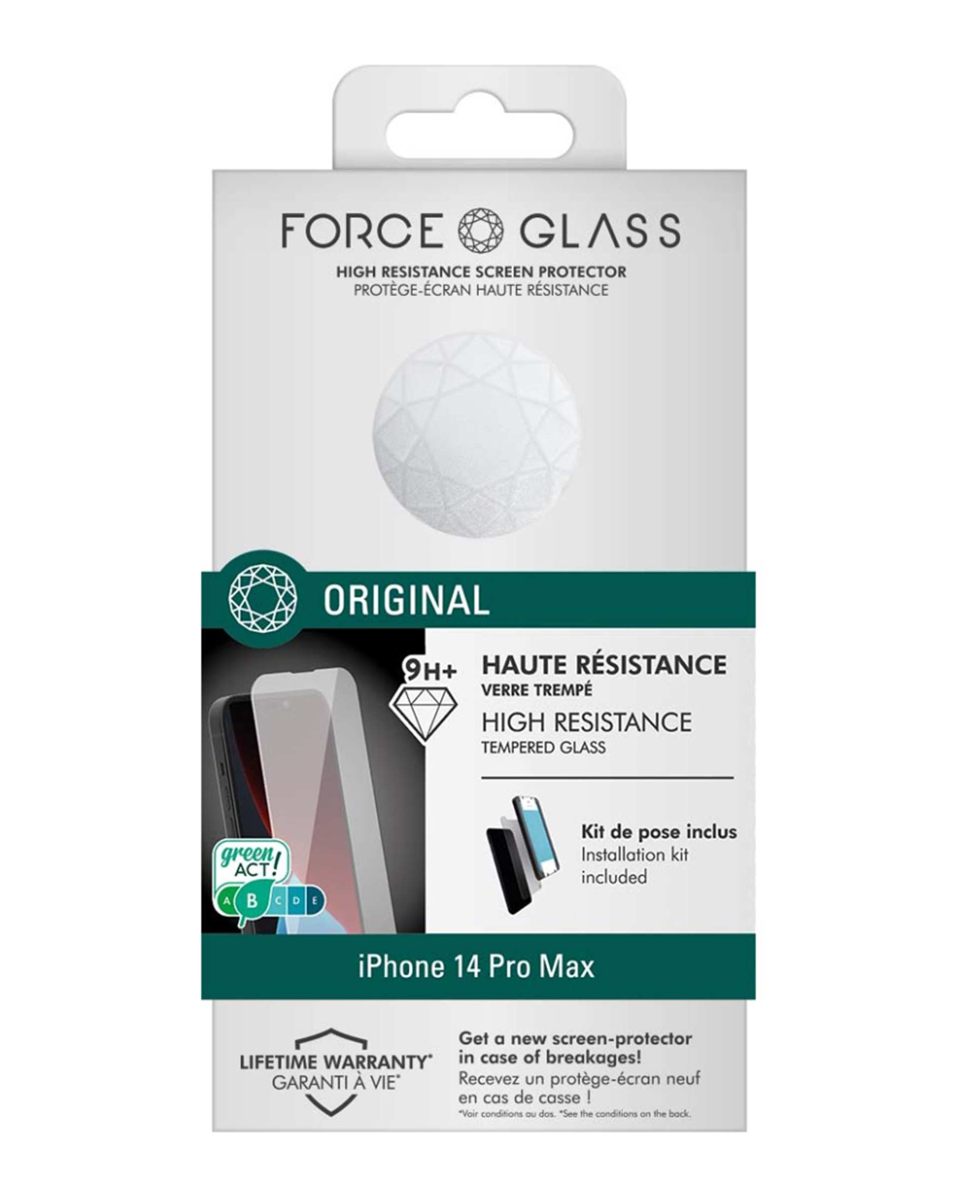 محافظ صفحه نمایش فورس Force مدل FGMGIP14PMORIG Flat Original مناسب برای گوشی موبایل اپل iPhone 14 Pro Max