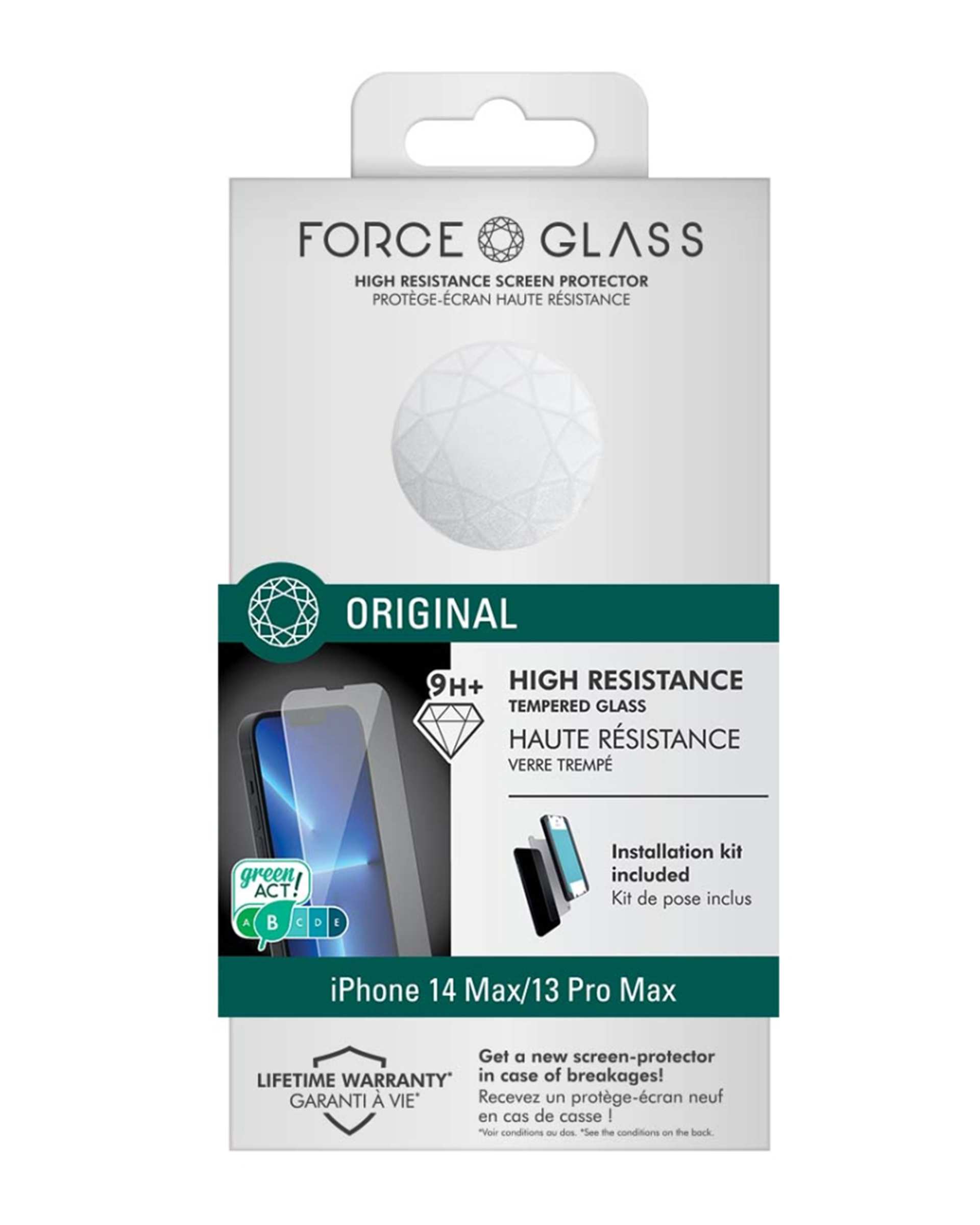 محافظ صفحه نمایش فورس Force مدل FGMGIP1367ORIG Flat Original مناسب برای گوشی موبایل اپل iPhone 14 Max / 13 Pro Max