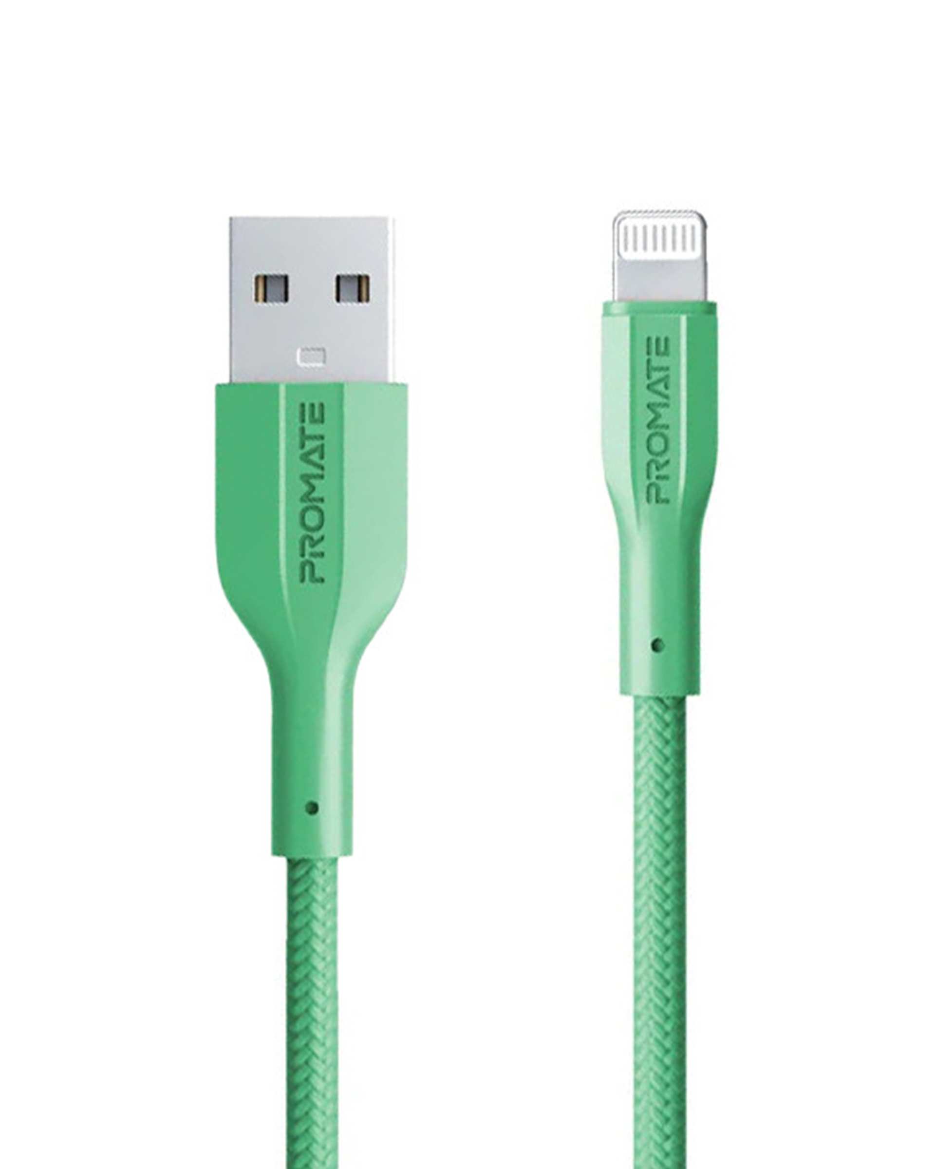 کابل تبدیل USB-A به لایتنینگ سبز پرومیت Promate مدل XCORD-AI به طول 1 متر