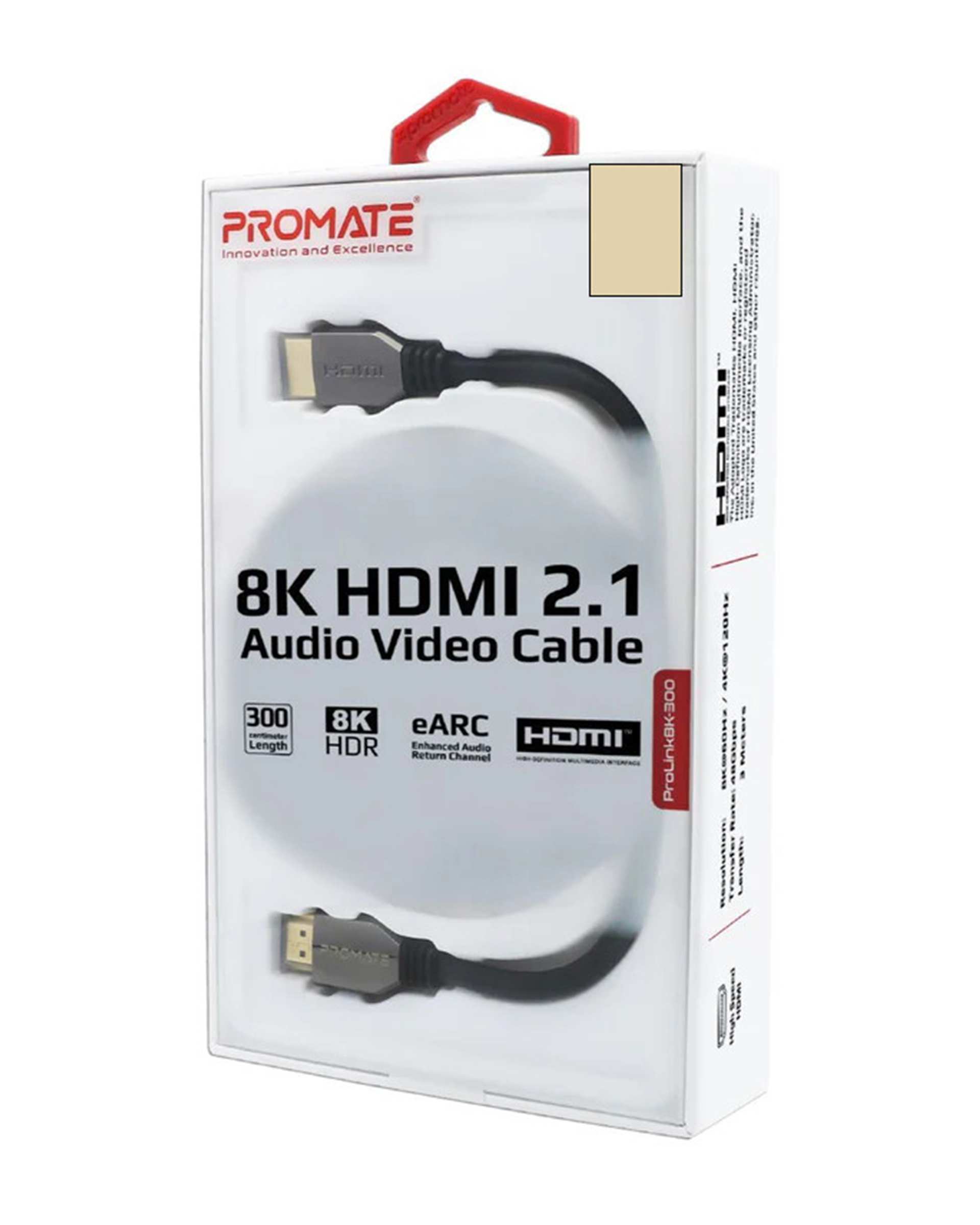 کابل HDMI 2.1 مشکی پرومیت Promate مدل PROLINK8K-300 طول 3 متر