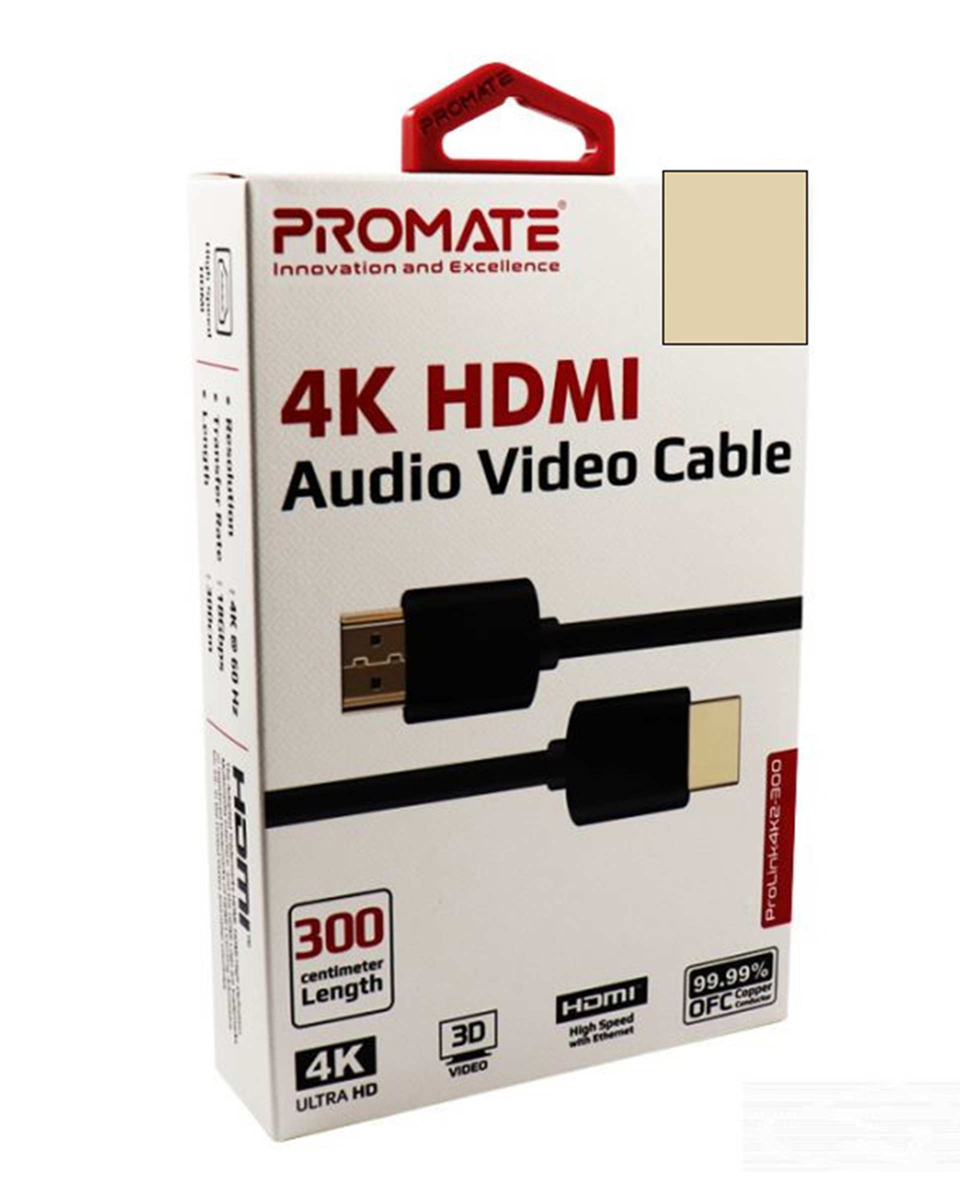 کابل HDMI مشکی پرومیت Promate مدل PROLINK4K2-300 طول 3 متر