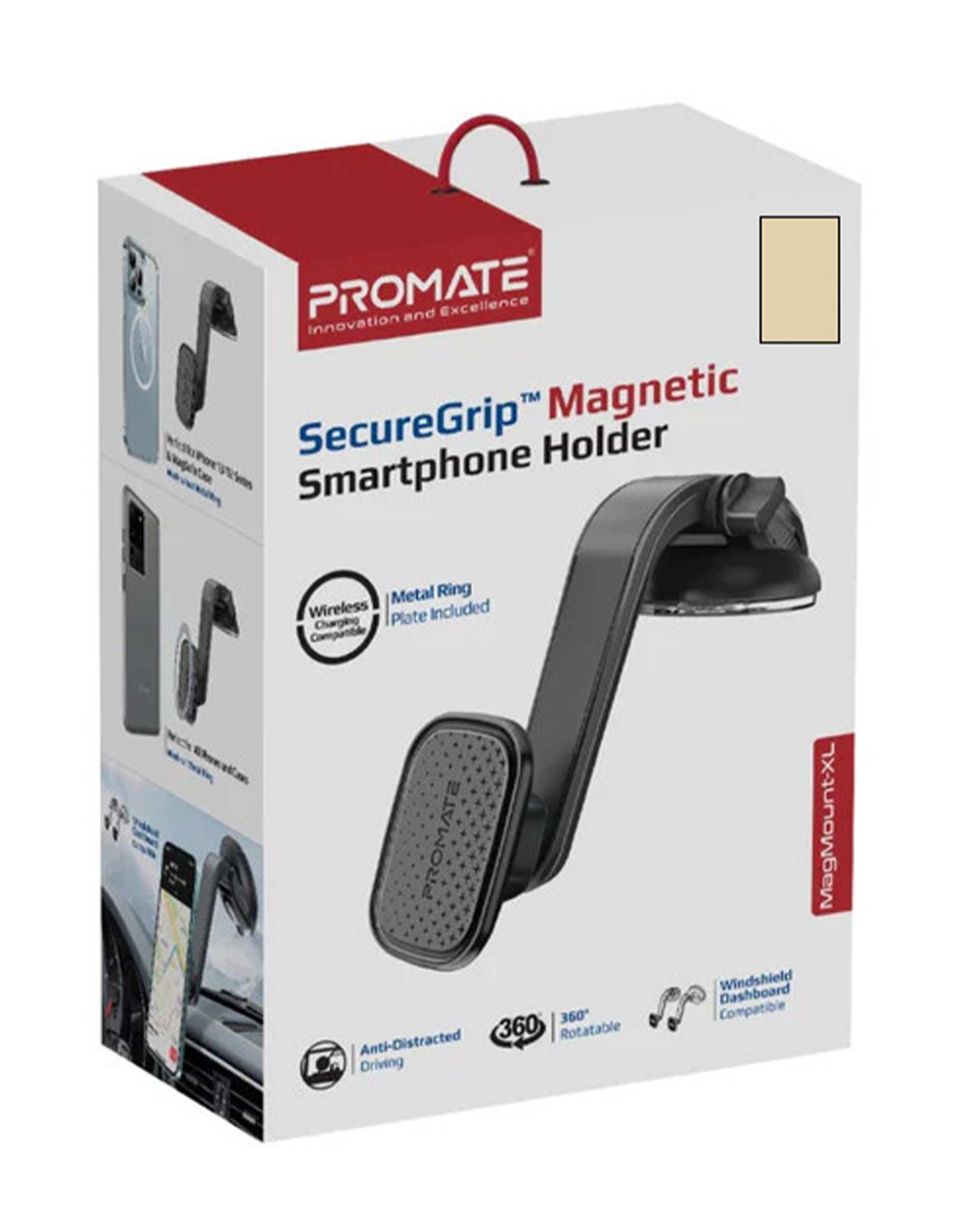 نگهدارنده مغناطیسی گوشی موبایل مشکی پرومیت Promate مدل MAGMOUNT-XL