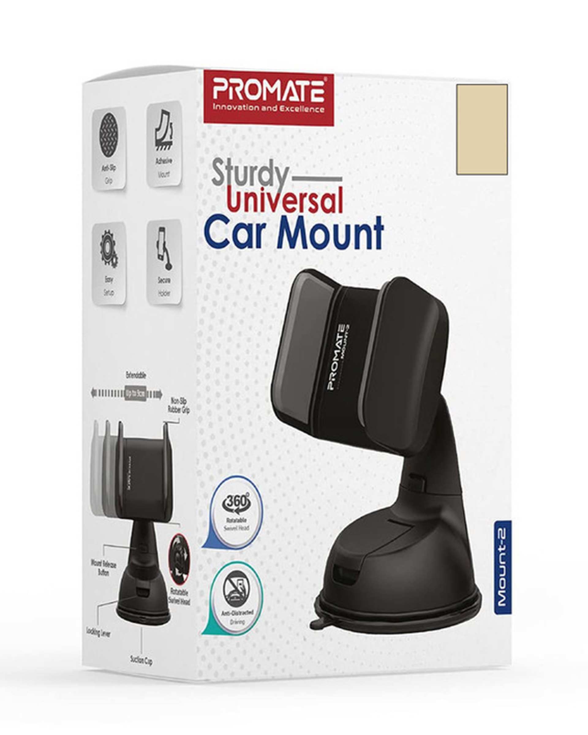 پایه نگهدارنده گوشی موبایل مشکی پرومیت Promate مدل MOUNT-2