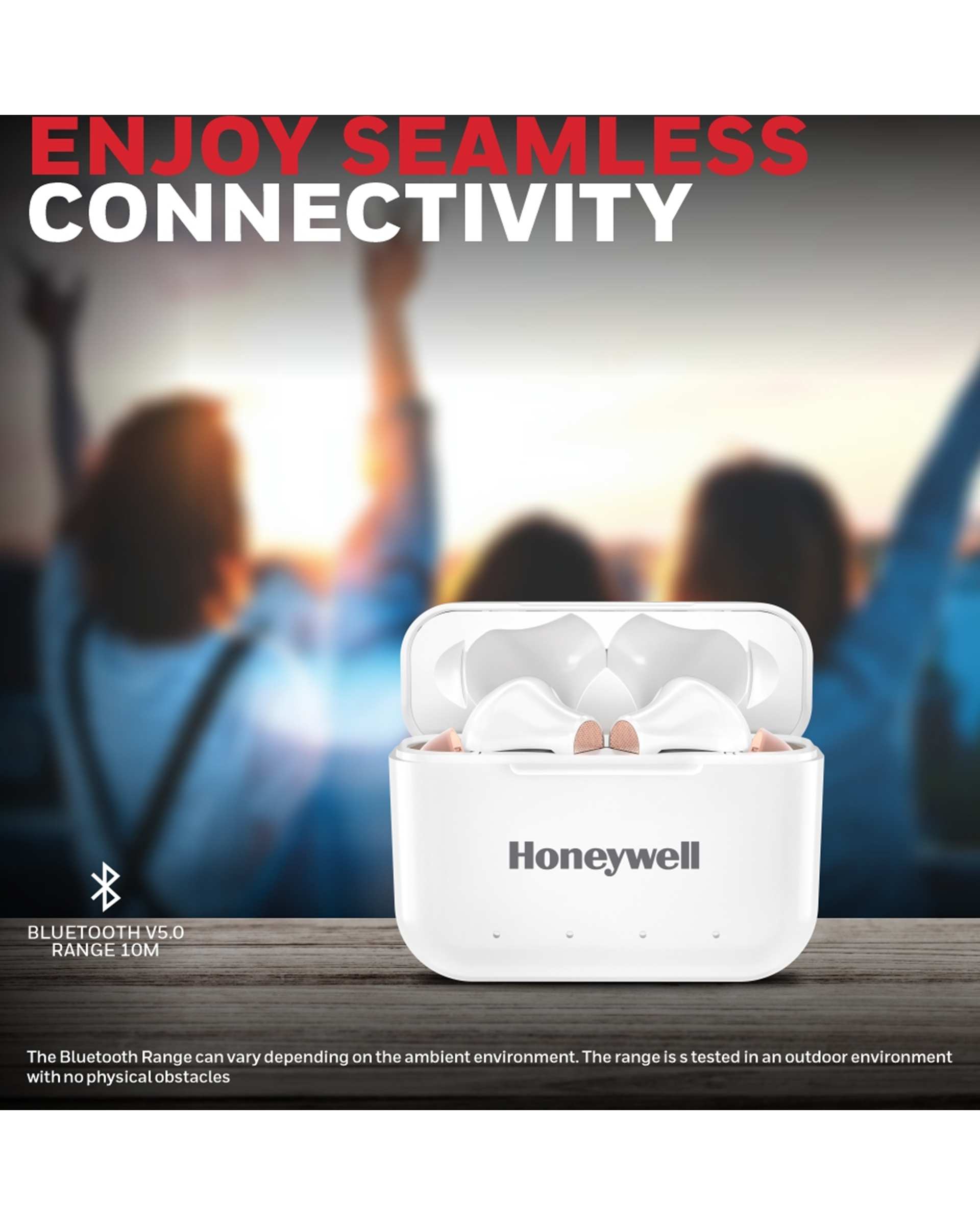 هدفون بی سیم سفید هانیول Honeywell مدل Moxie V1000