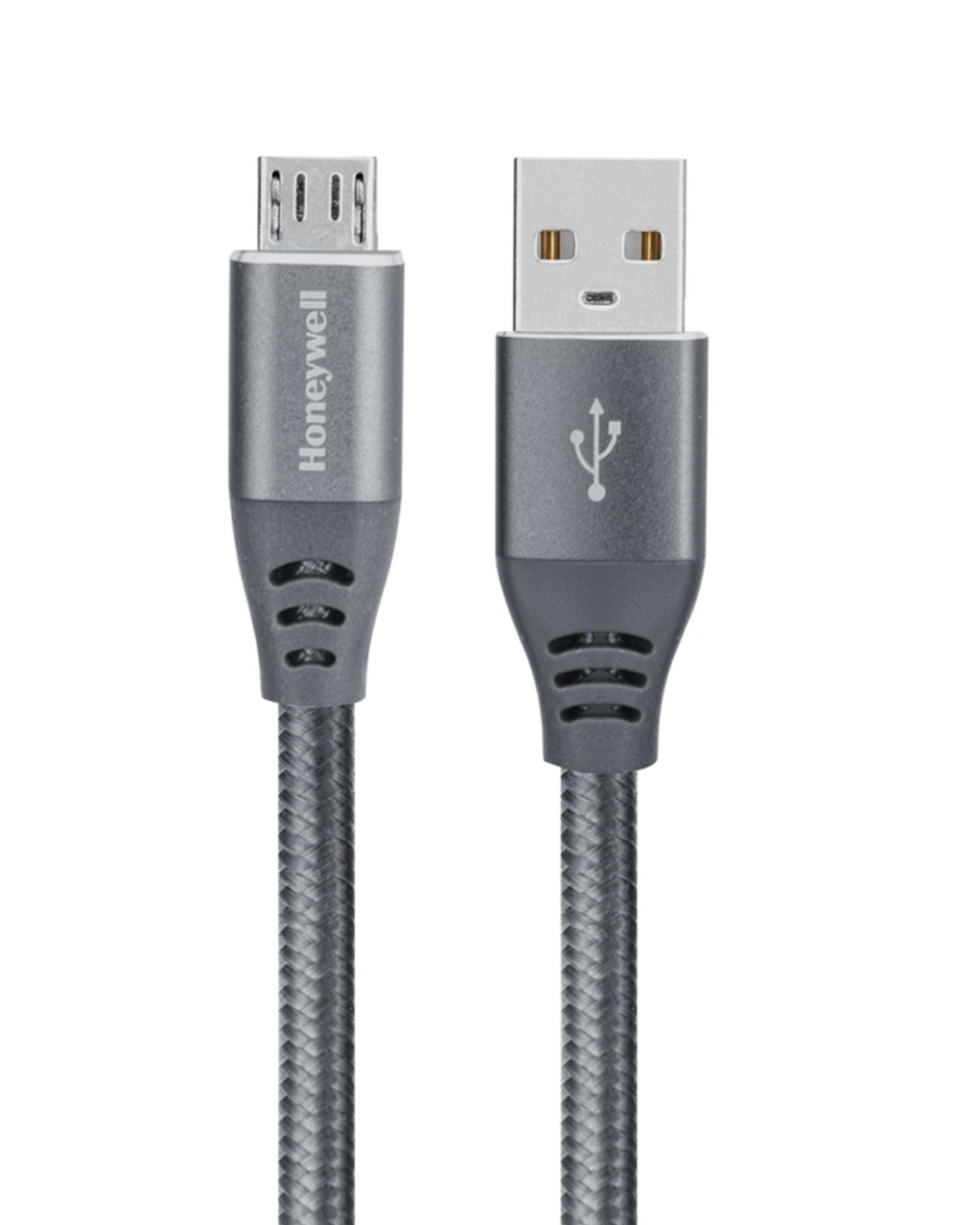 کابل تبدیل USB به MicroUSB طوسی هانیول Honeywell طول 1.2 متر