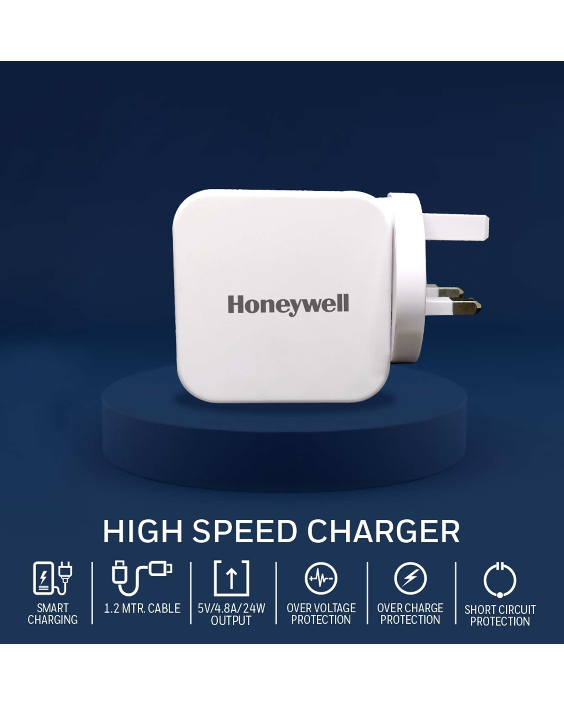 شارژر دیواری هانیول Honeywell مدل HC000017 با کابل Micro USB