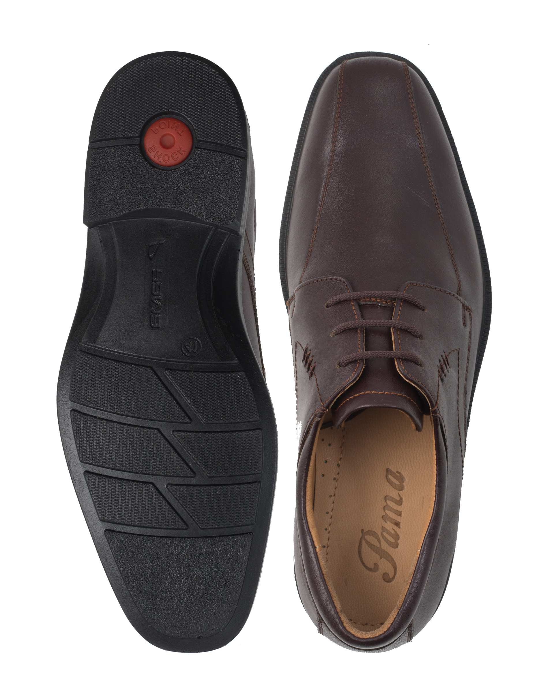 کفش چرم مردانه رسمی قهوه ای پاما Pama مدل K0215