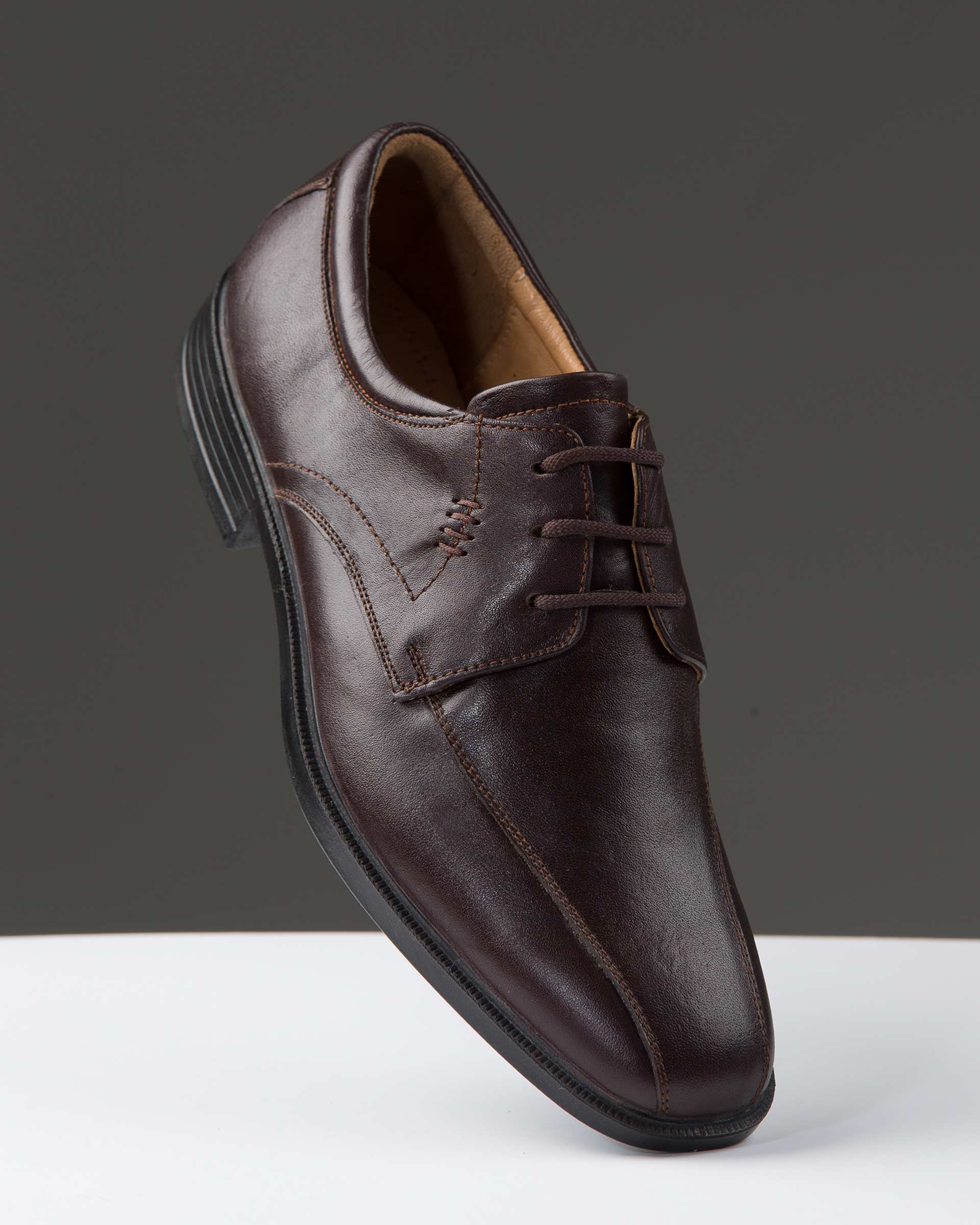 کفش چرم مردانه رسمی قهوه ای پاما Pama مدل K0215