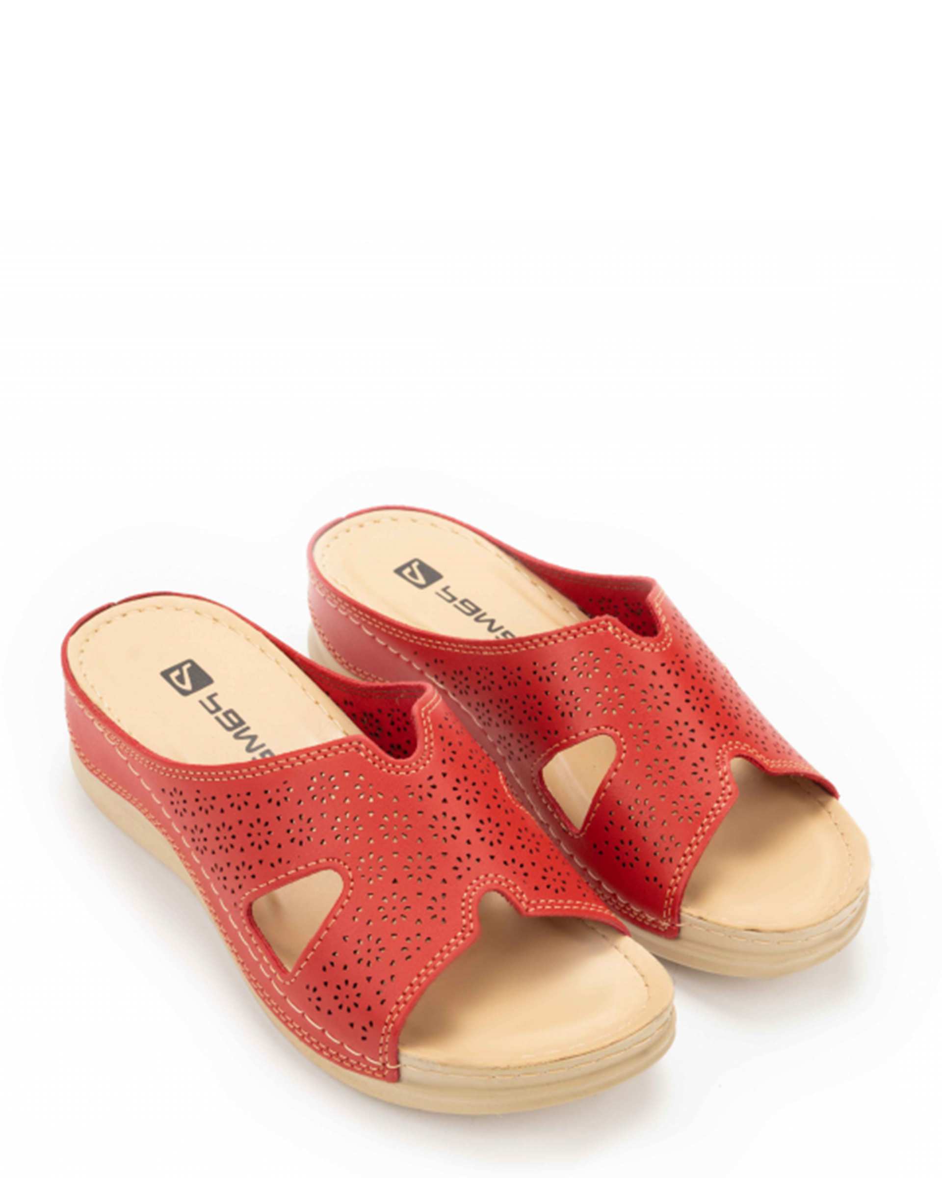 دمپایی زنانه دیبا قرمز پاما Pama مدل HZDBA