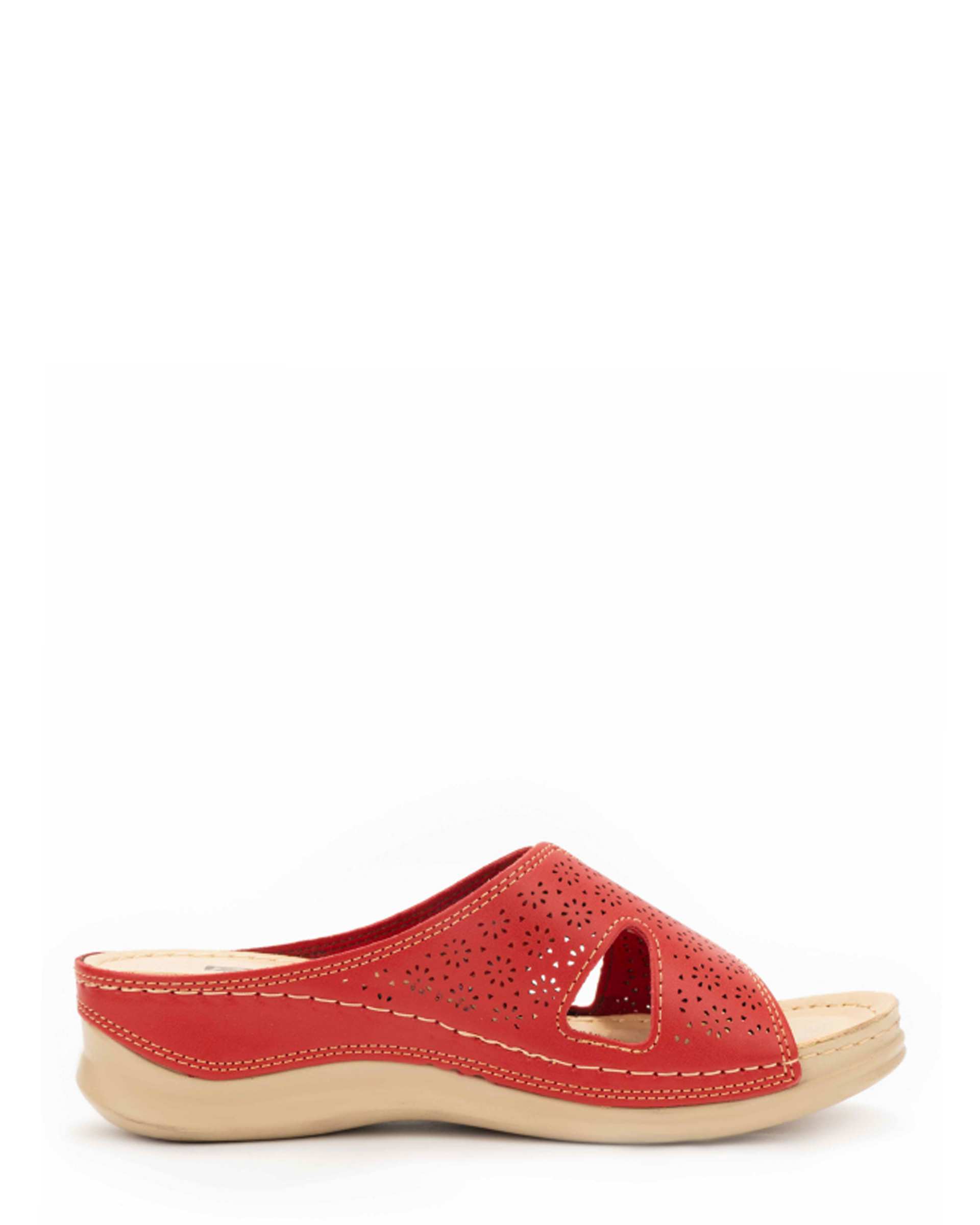 دمپایی زنانه دیبا قرمز پاما Pama مدل HZDBA