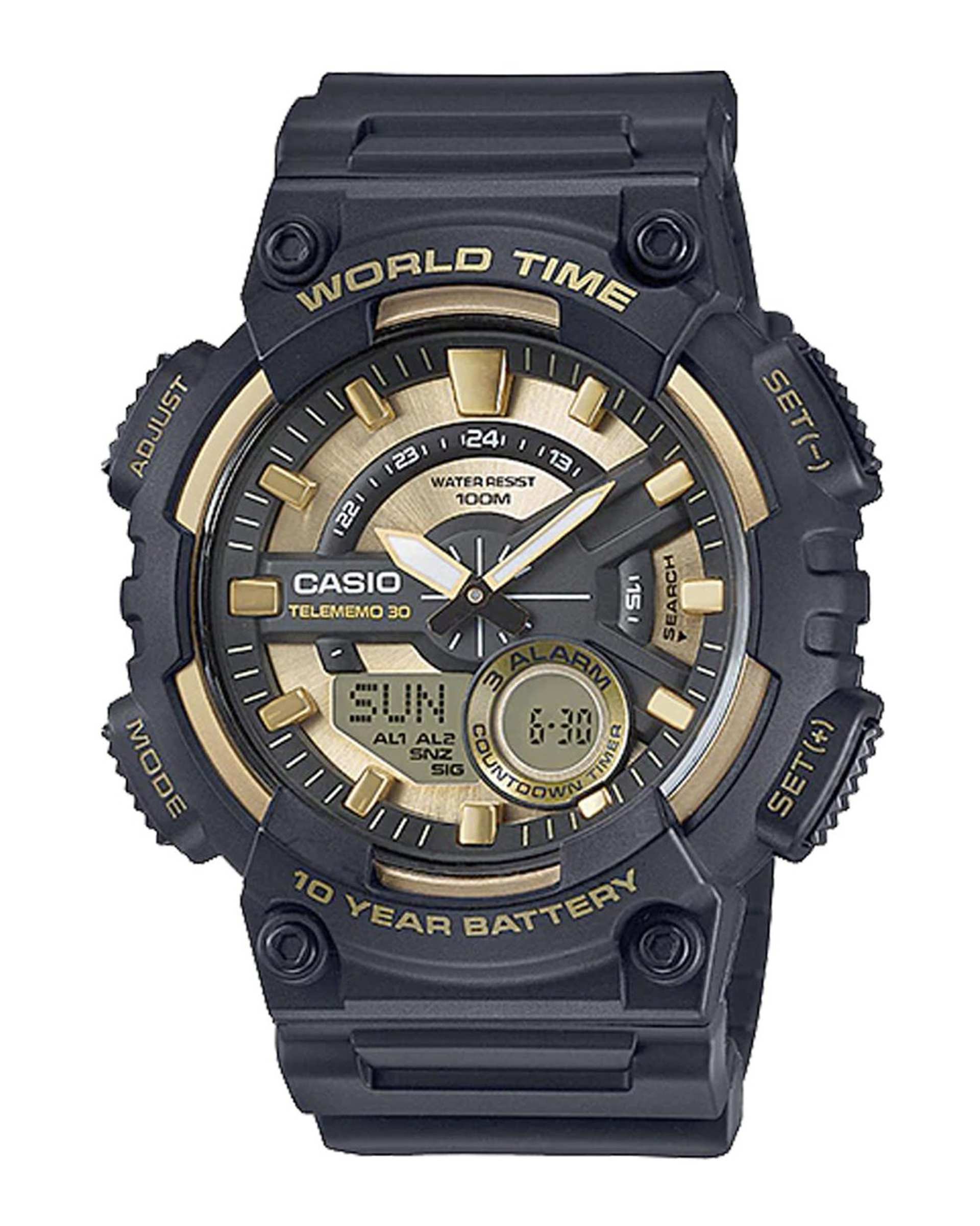 ساعت مچی مردانه عقربه ای و دیجیتال کاسیو Casio مدل AEQ-110BW-9A