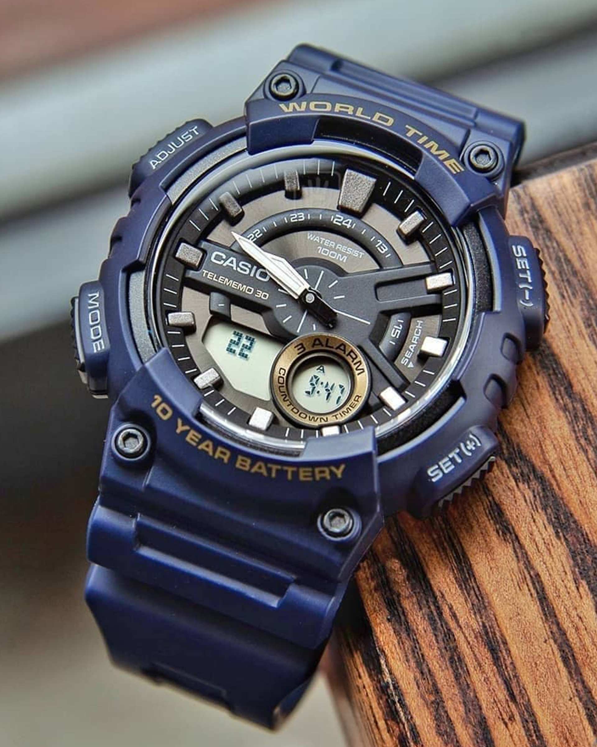 ساعت مچی مردانه عقربه ای و دیجیتال کاسیو Casio مدل AEQ-110W-2A