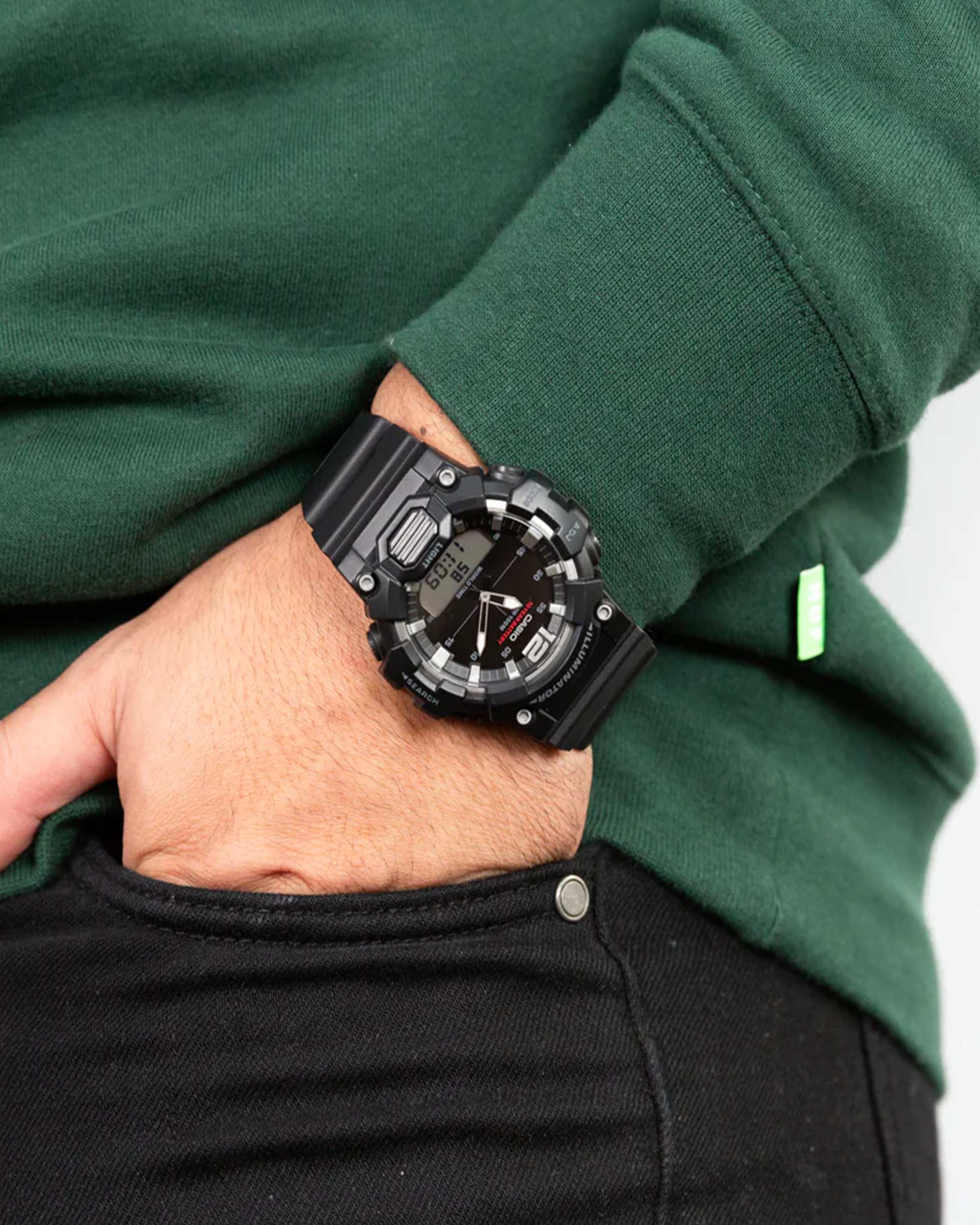 ساعت مچی مردانه عقربه ای و دیجیتال کاسیو Casio مدل HDC-700-1AVDF