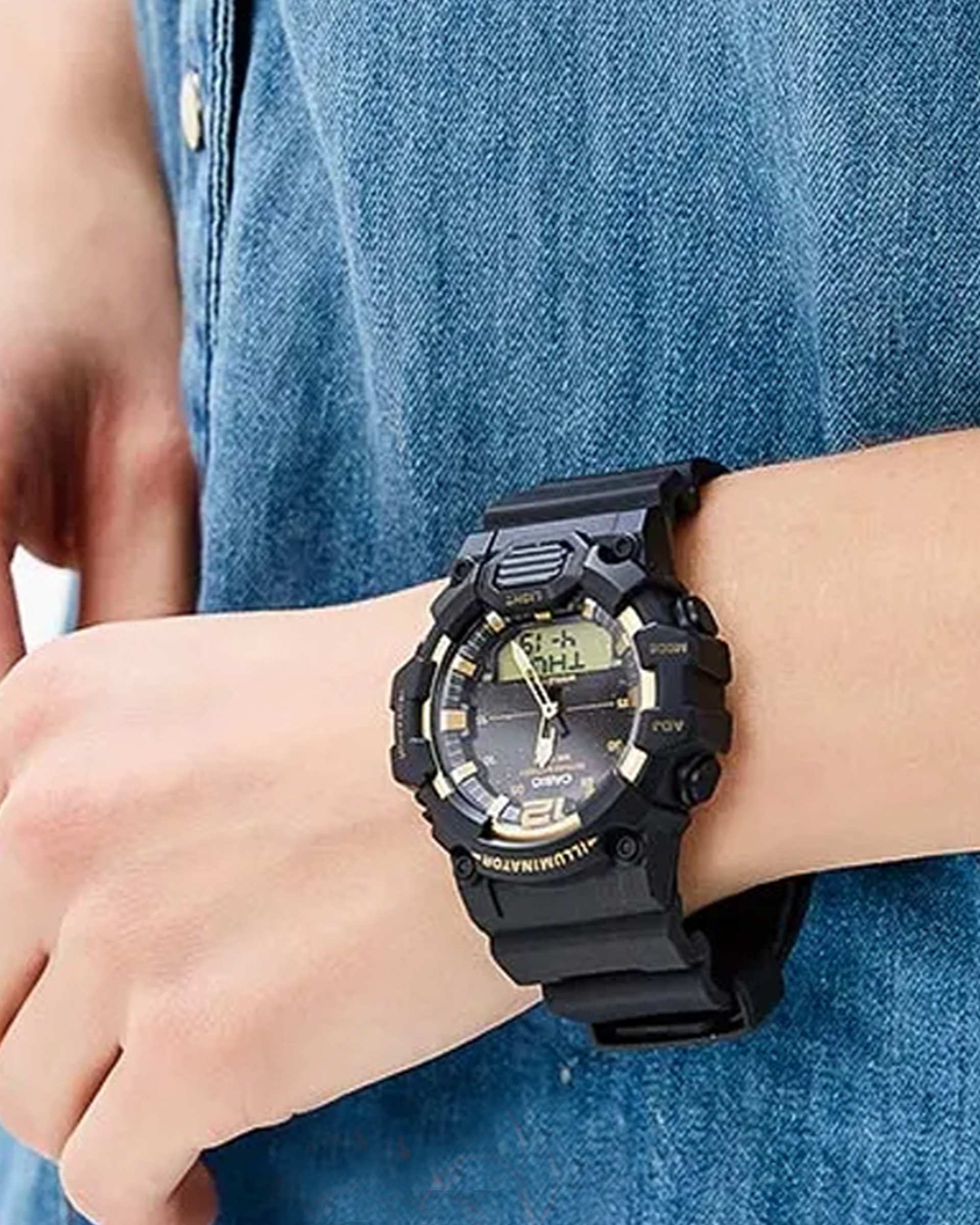 ساعت مچی مردانه عقربه ای و دیجیتال کاسیو Casio مدل HDC-700-9A