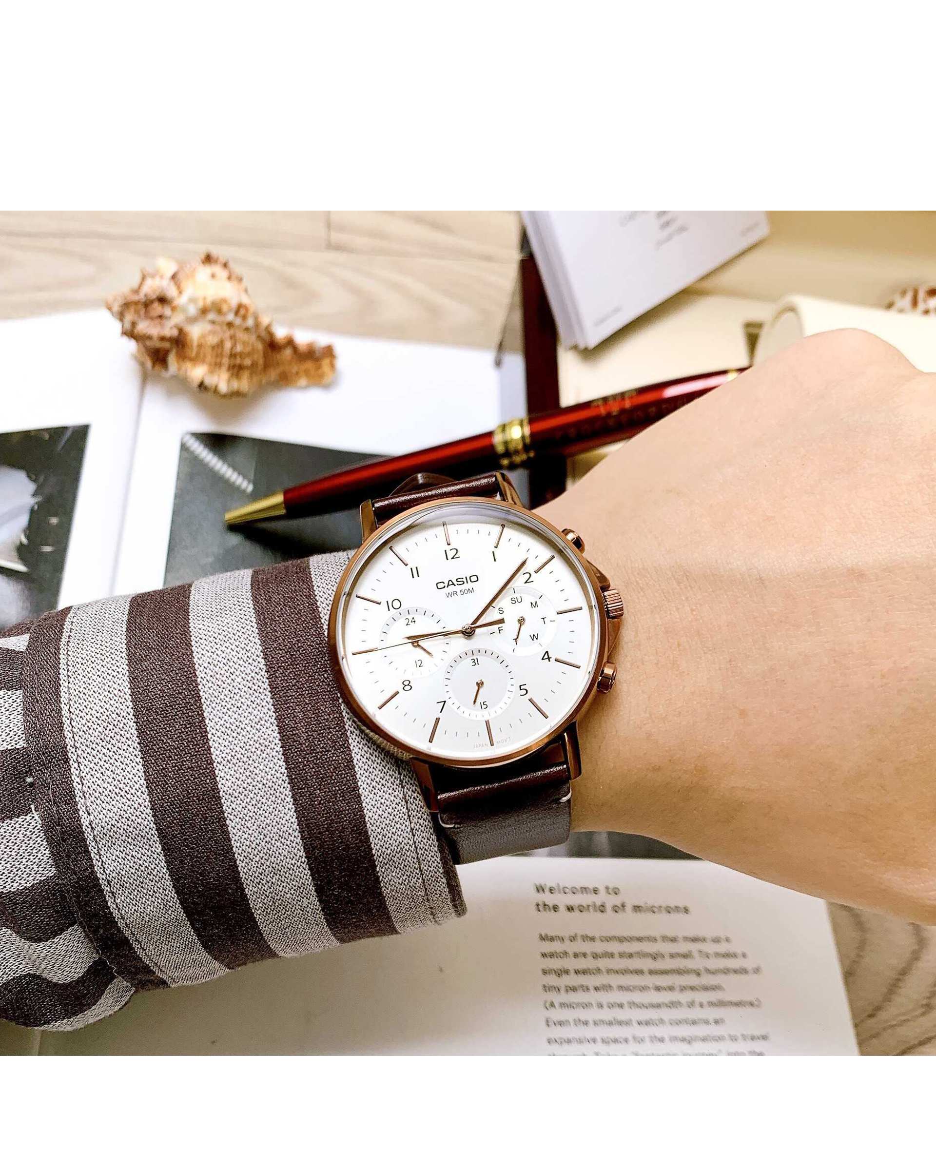 ساعت مچی مردانه عقربه ای کاسیو Casio مدل MTP-E321RL-5AVDF