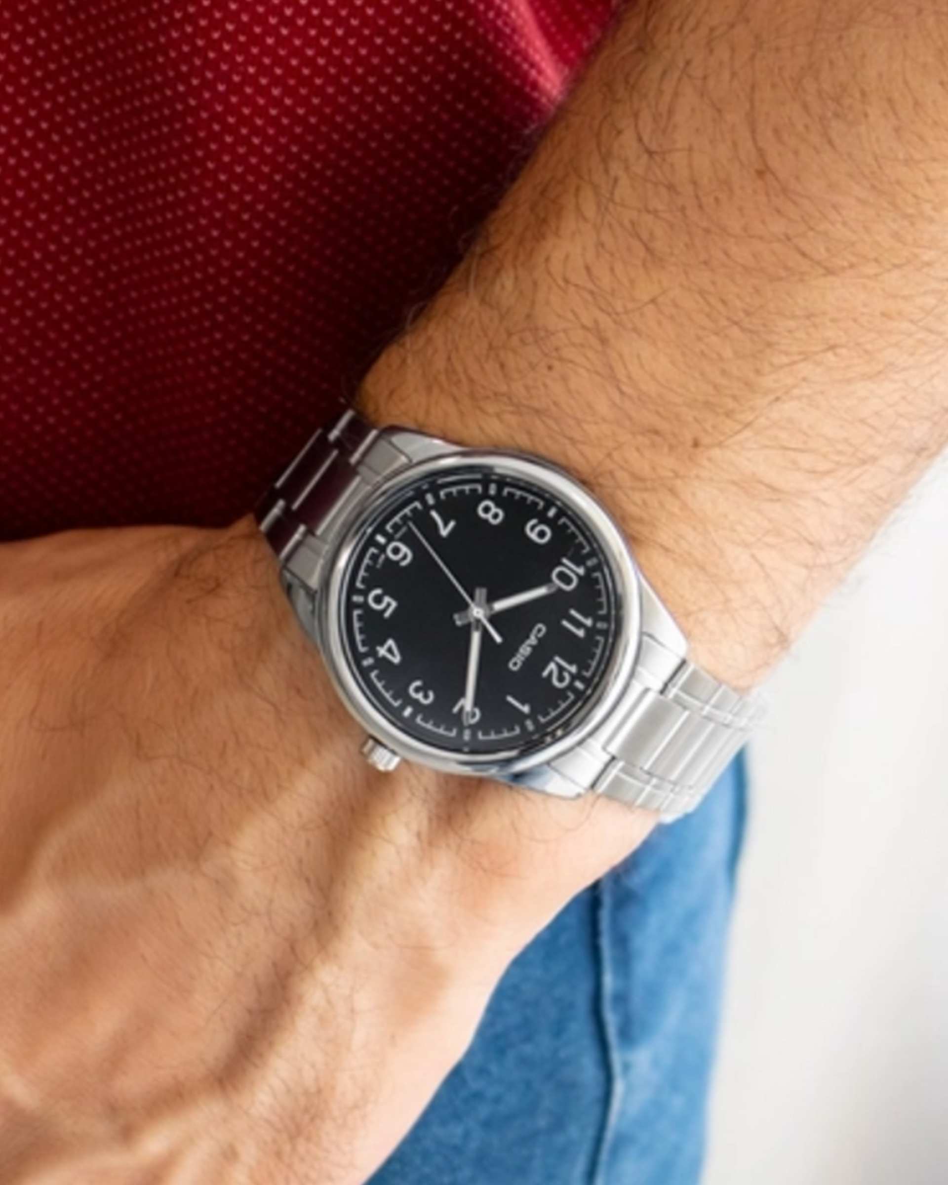 ساعت مچی مردانه عقربه ای کاسیو Casio مدل MTP-V005D-1B4UDF