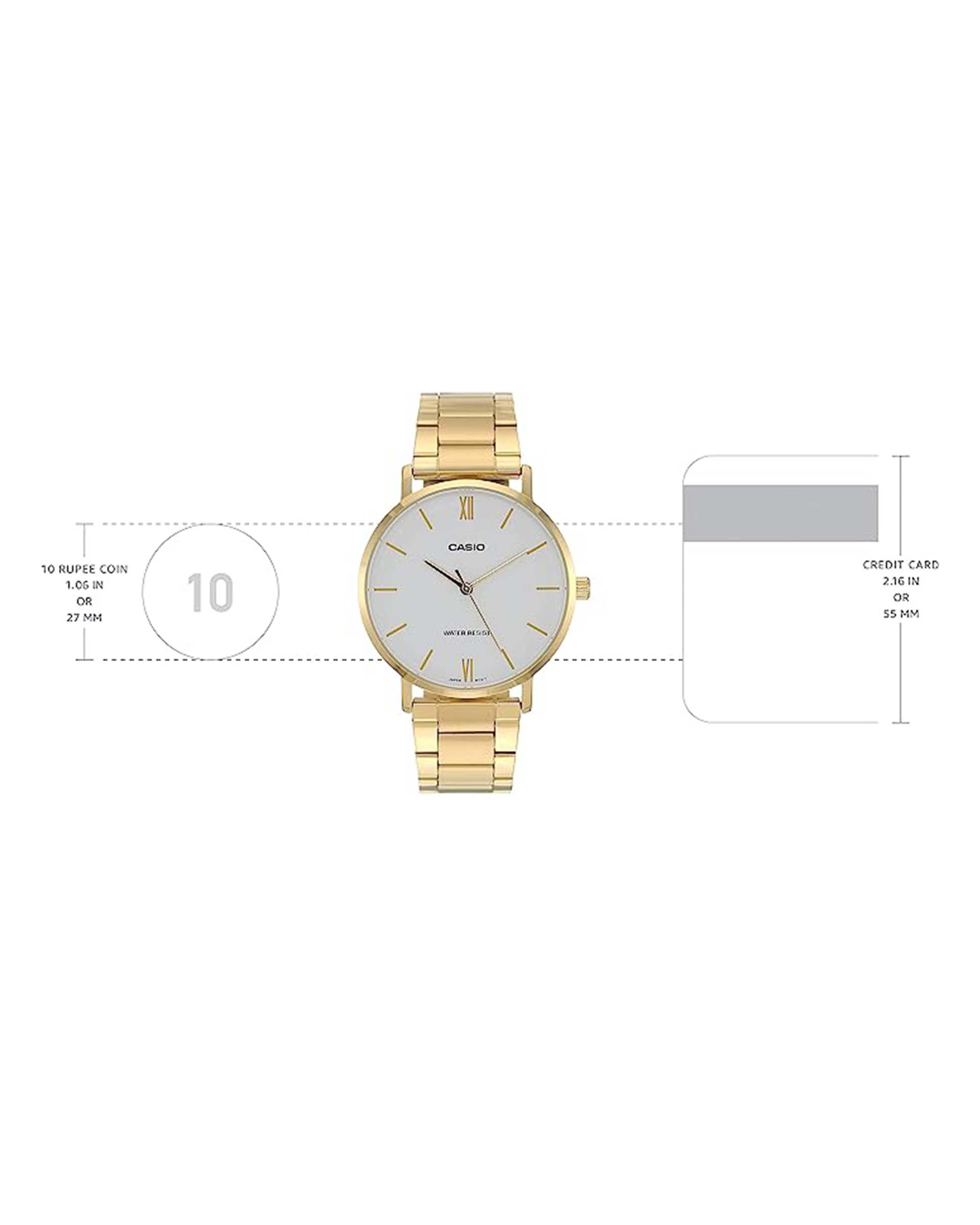 ساعت مچی مردانه عقربه ای کاسیو Casio مدل MTP-VT01G-7BUDF