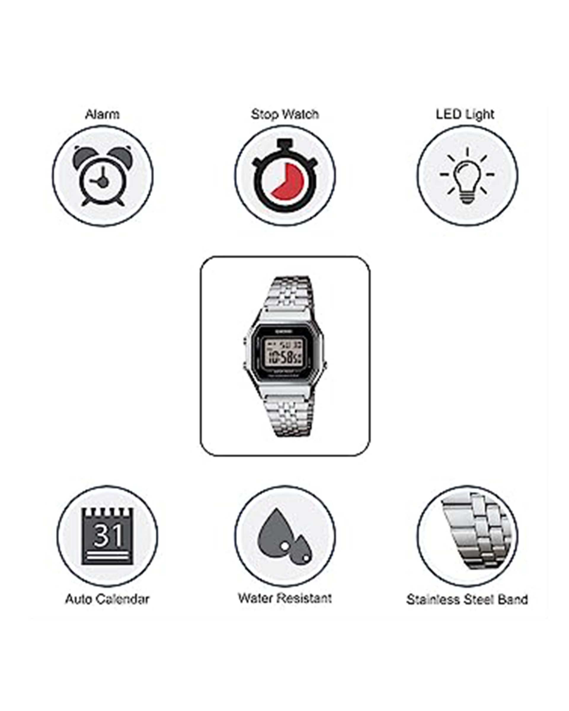 ساعت مچی زنانه دیجیتال کاسیو Casio مدل LA680WA-1D