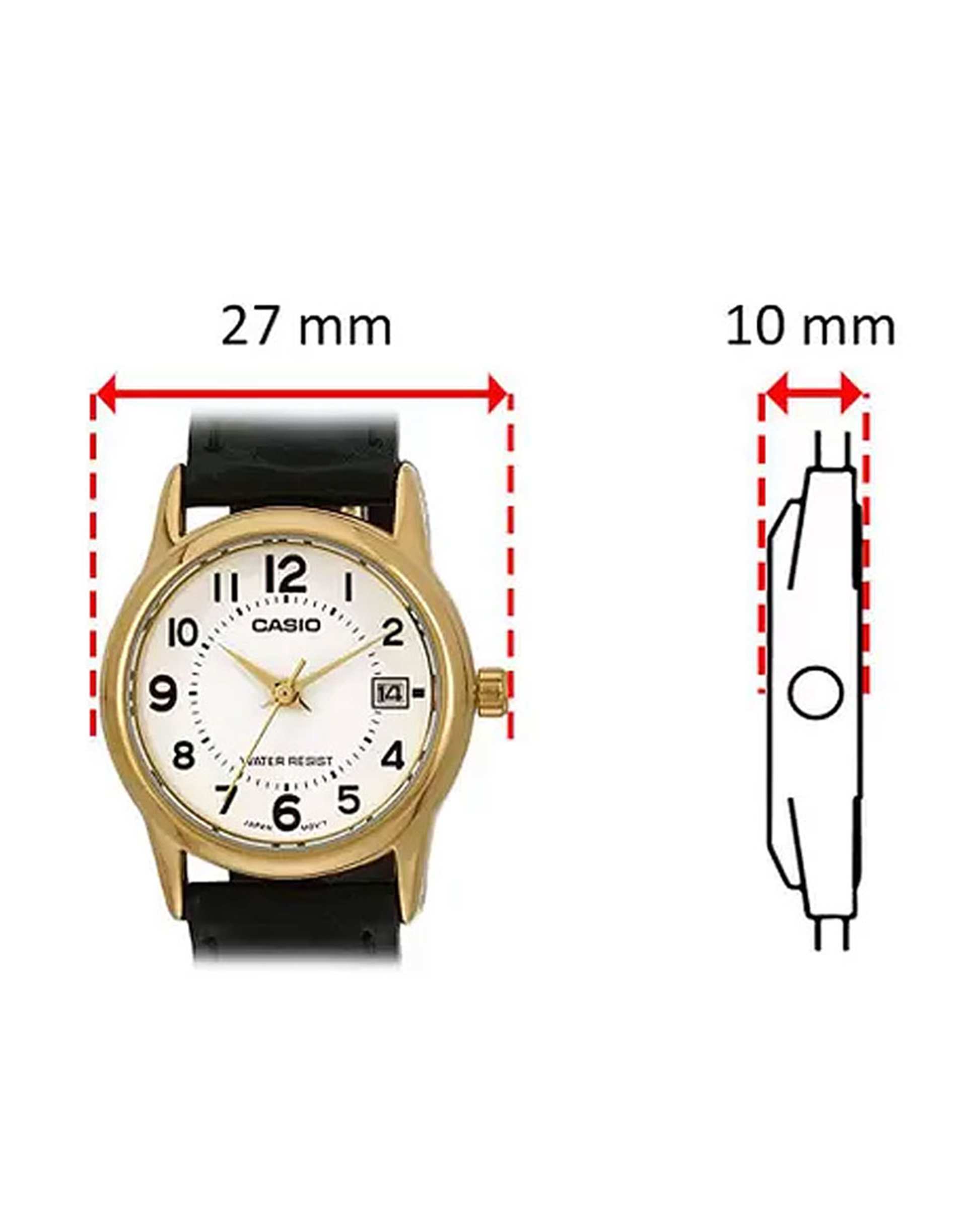 ساعت مچی زنانه عقربه ای کاسیو Casio مدل LTP-V002GL-7BUDF