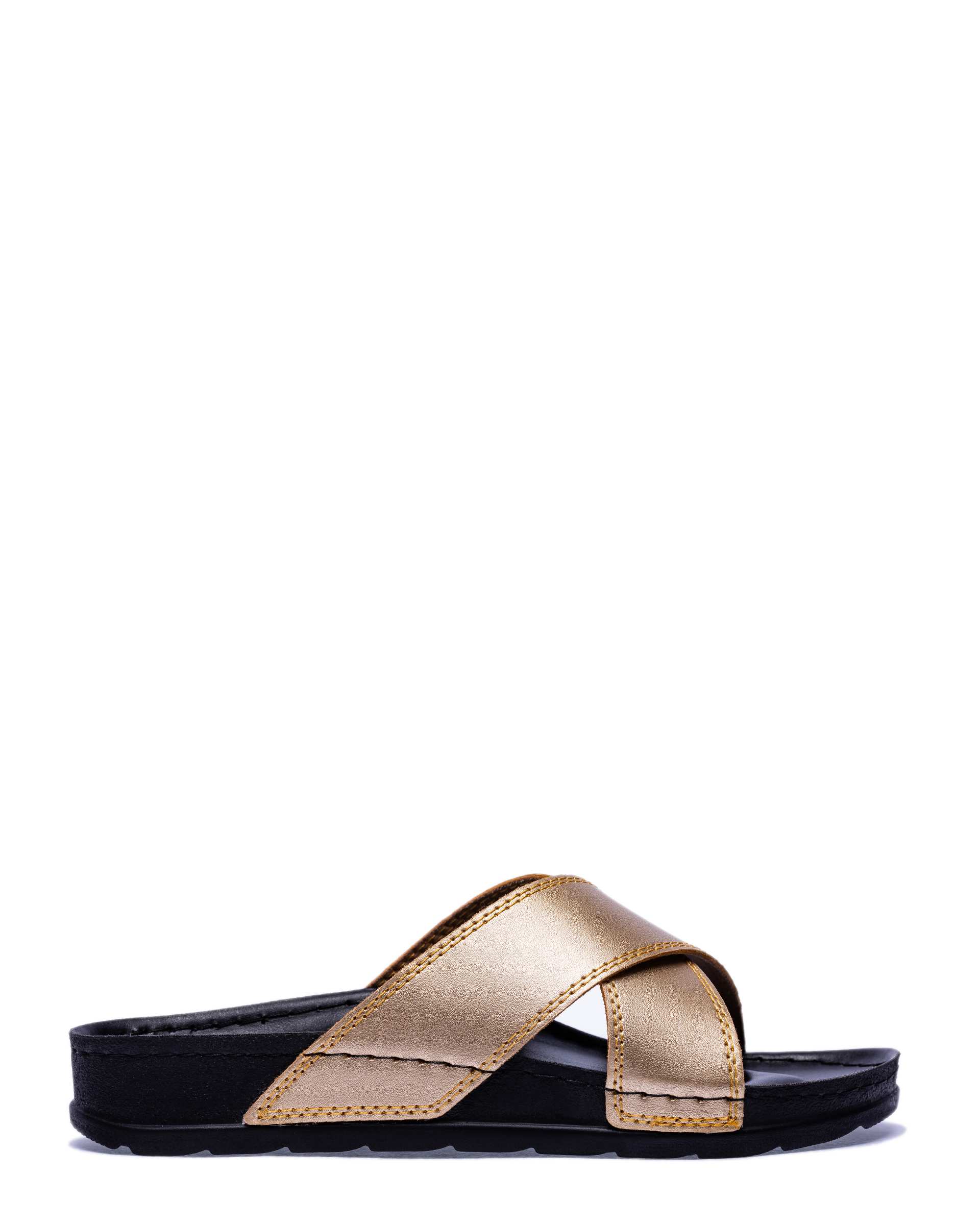 دمپایی زنانه رسپینا طلایی پاما Pama مدل HZRSP