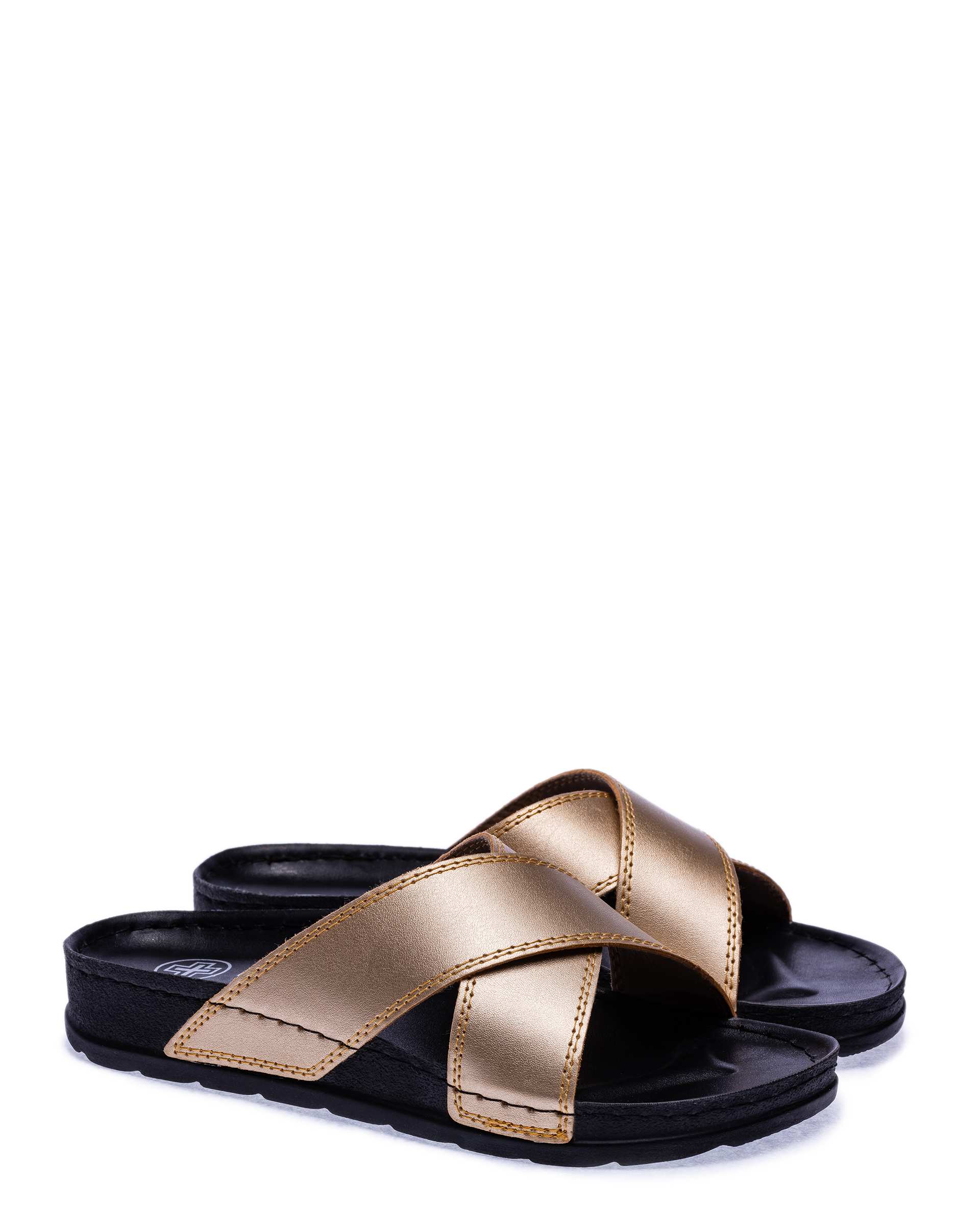 دمپایی زنانه رسپینا طلایی پاما Pama مدل HZRSP